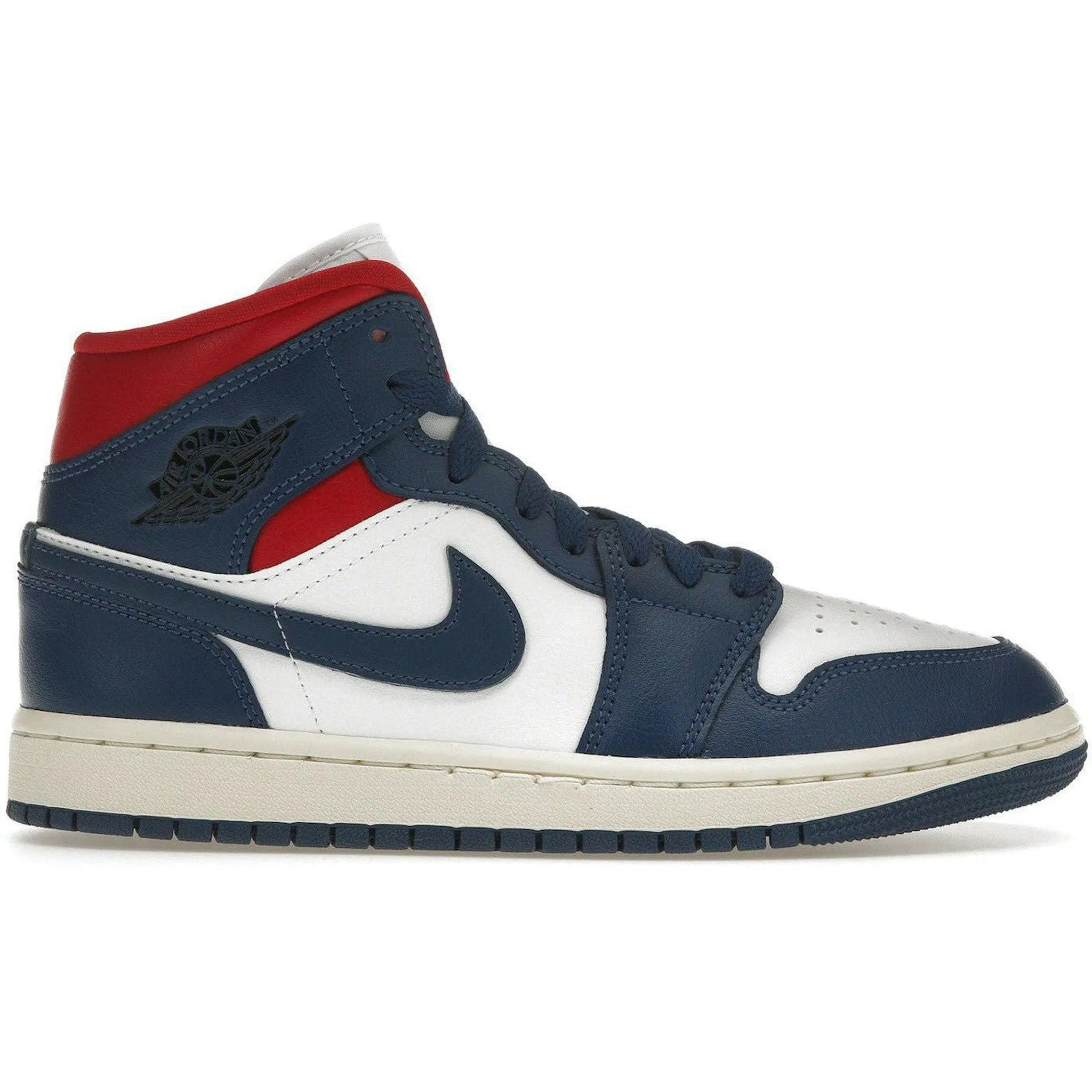 Jordan 1 Mid French Blue Gym Red (Women's) Edge Path Ergonomic Support
