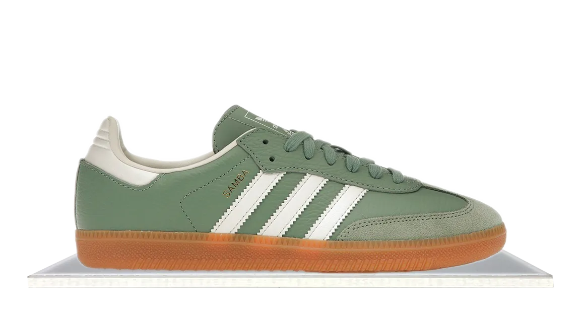 Adidas Samba Silver Green Creek Path Street Move