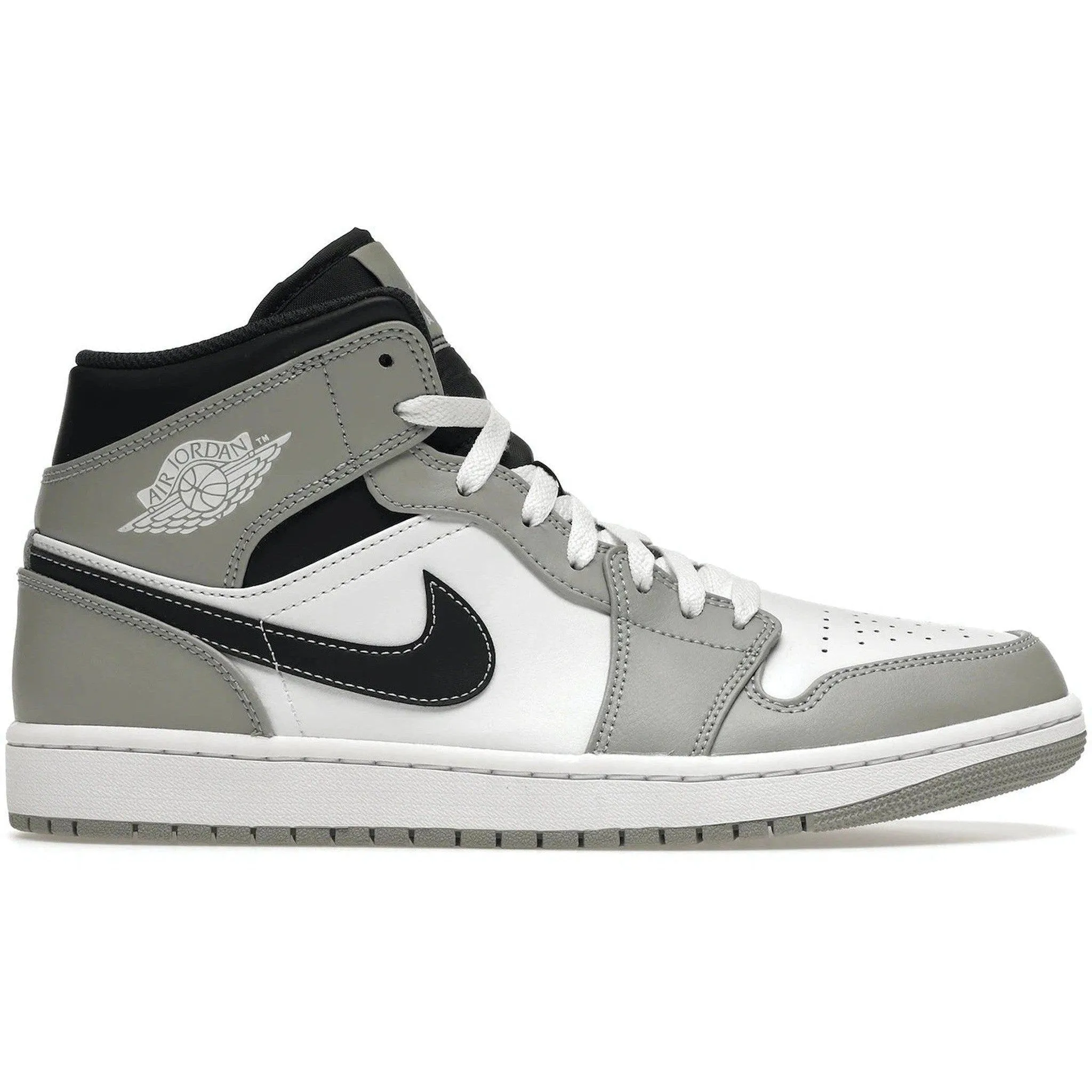 Slip Fit Jordan 1 Mid Light Smoke Grey Anthracite