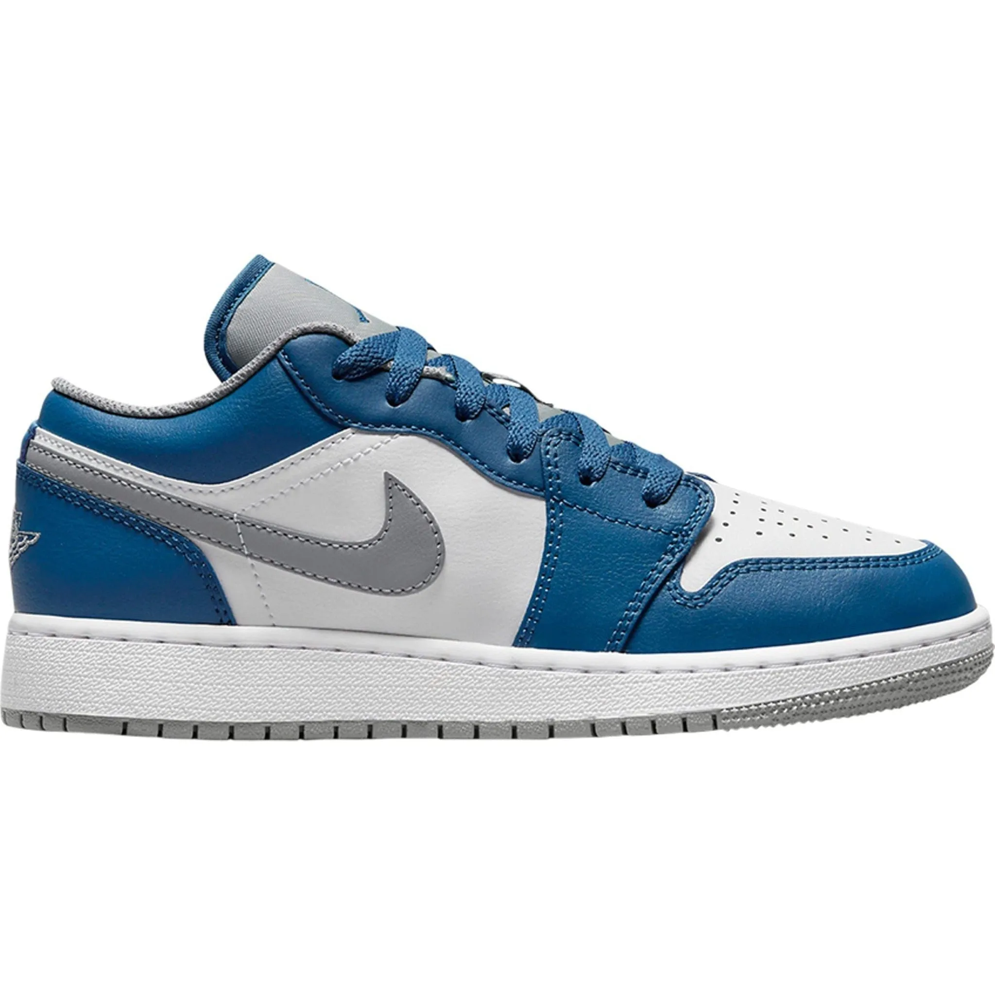 Long Travel Pure Motion Jordan 1 Low True Blue (GS)