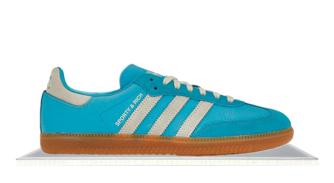 Outdoor Escape Chic Comfort Adidas Samba x Sporty & Rich Blue Grey