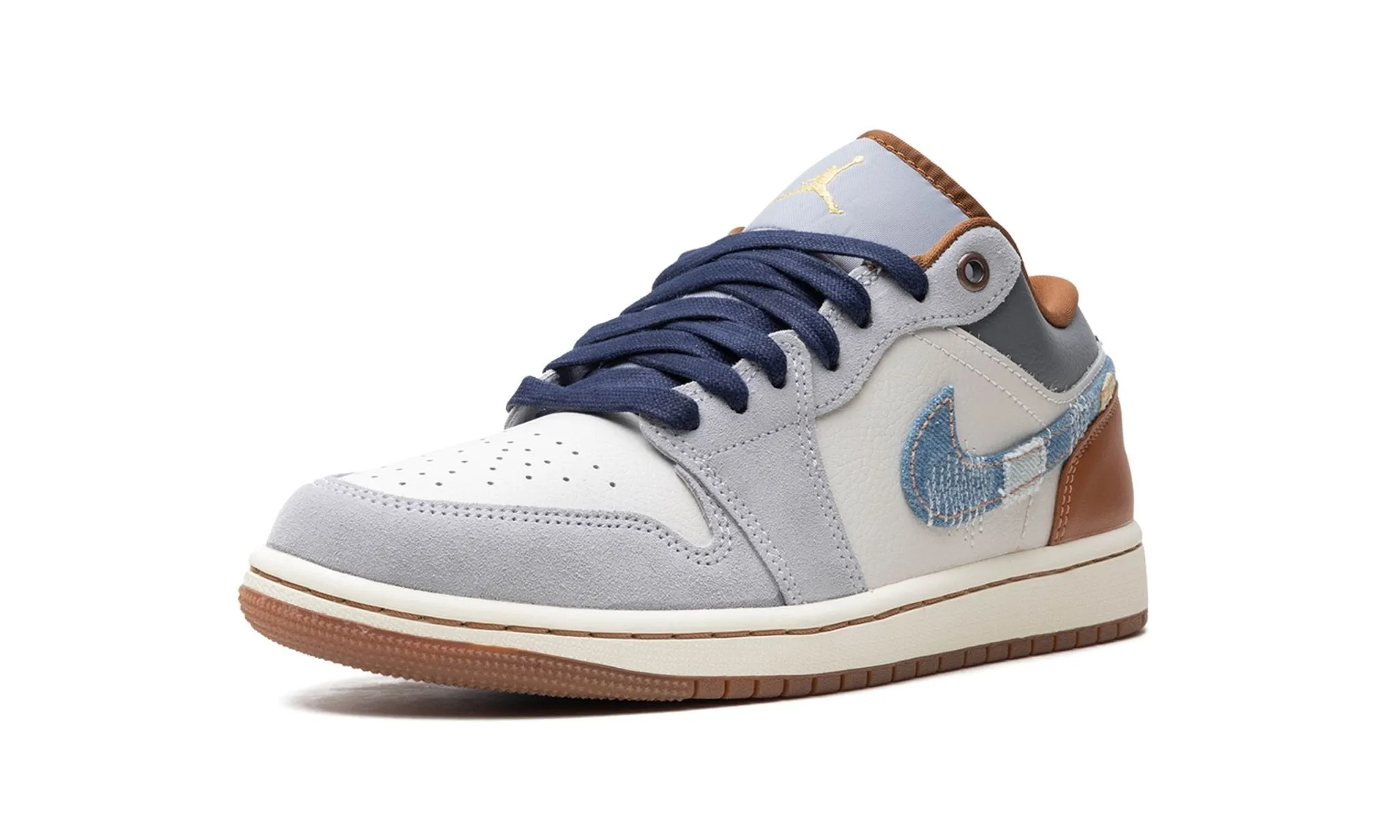 Knitted Warm Air Jordan 1 Low SE 'Repaired Denim Swoosh'