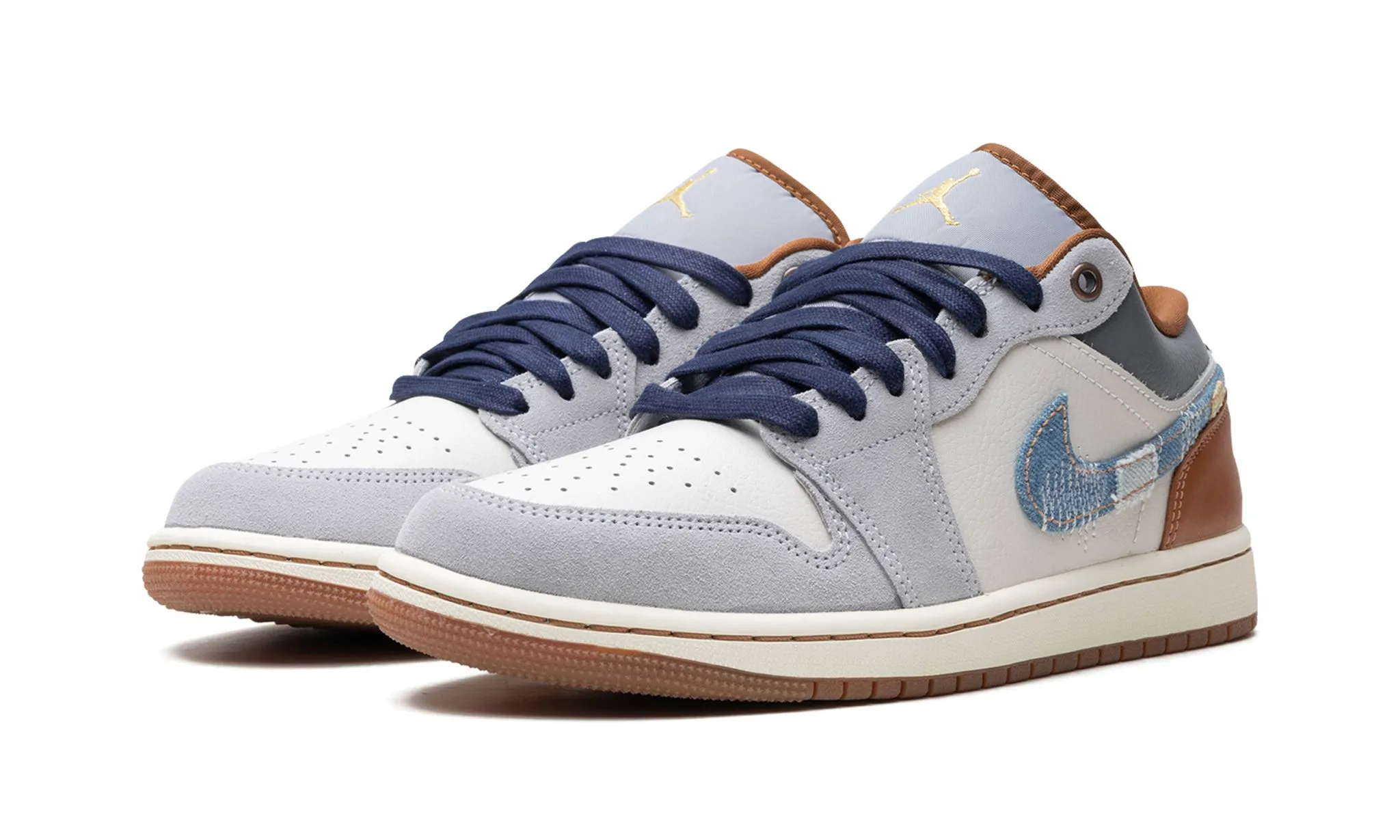 Air Jordan 1 Low SE 'Repaired Denim Swoosh' Pool Ready