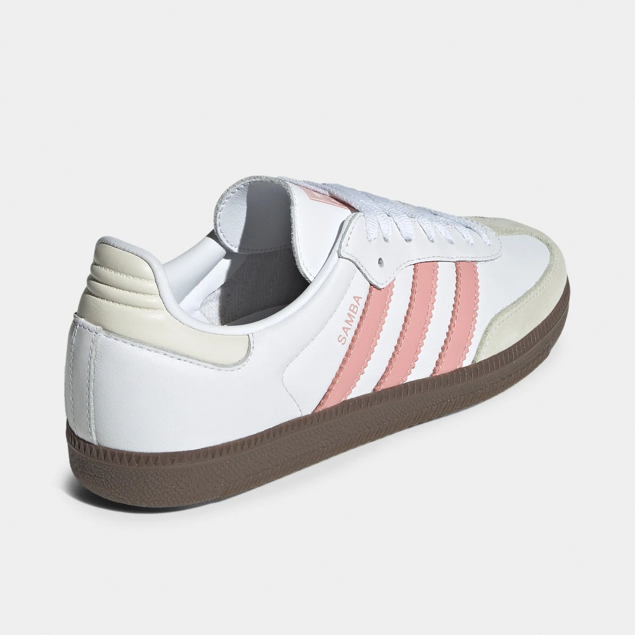 adidas Women's Samba OG White / Wonder Mauve - White Ventilation holes Elastic Sling