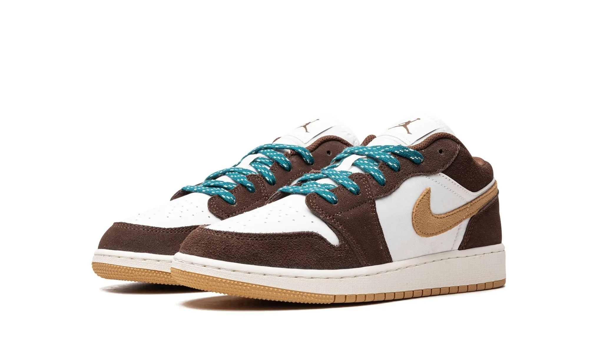 Shine Silver Pond Walk Air Jordan 1 Low Cacao Wow (GS)
