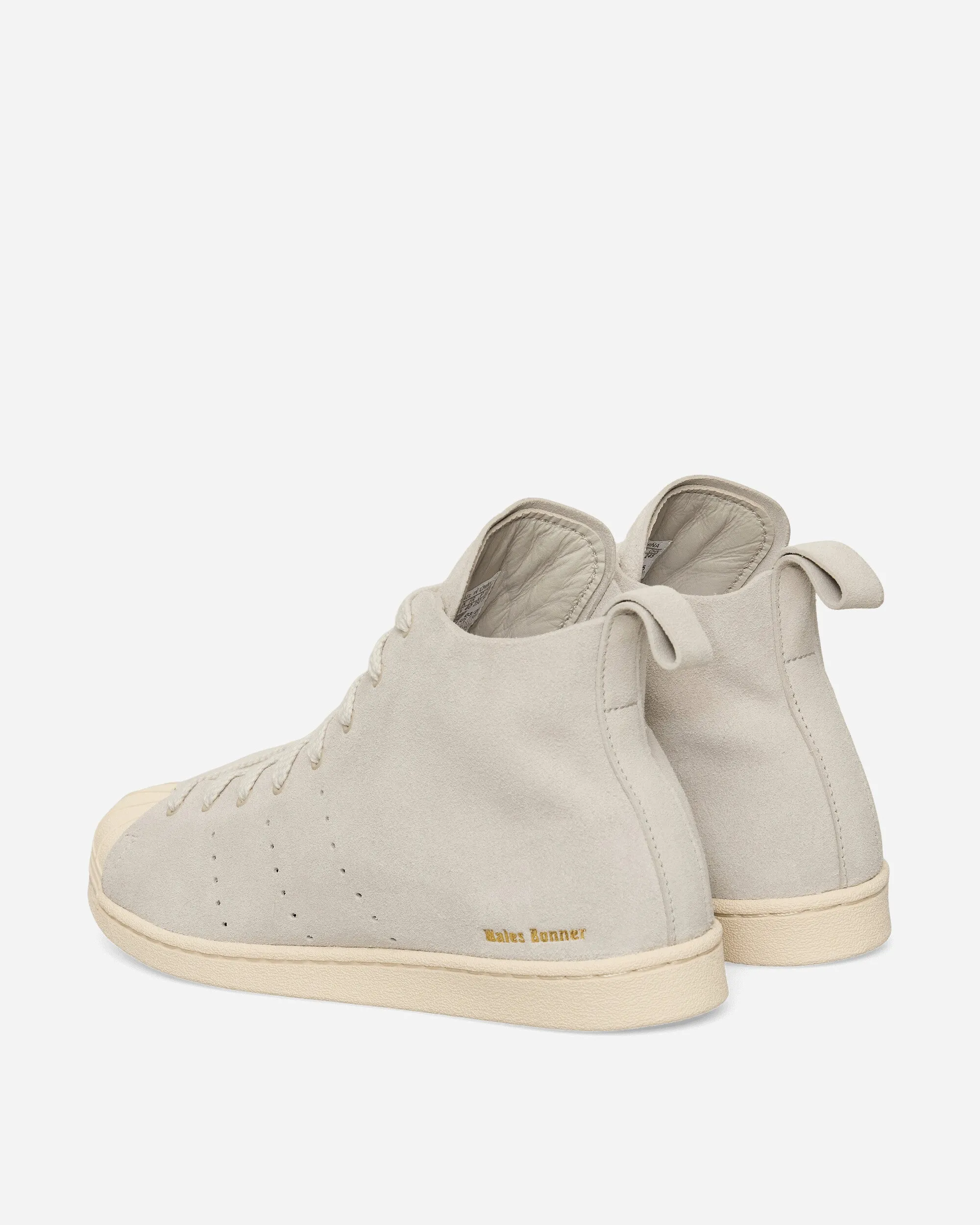 Wales Bonner Superstar High Sneakers Mist Stone / Wonder White spring fresh Pastel tone
