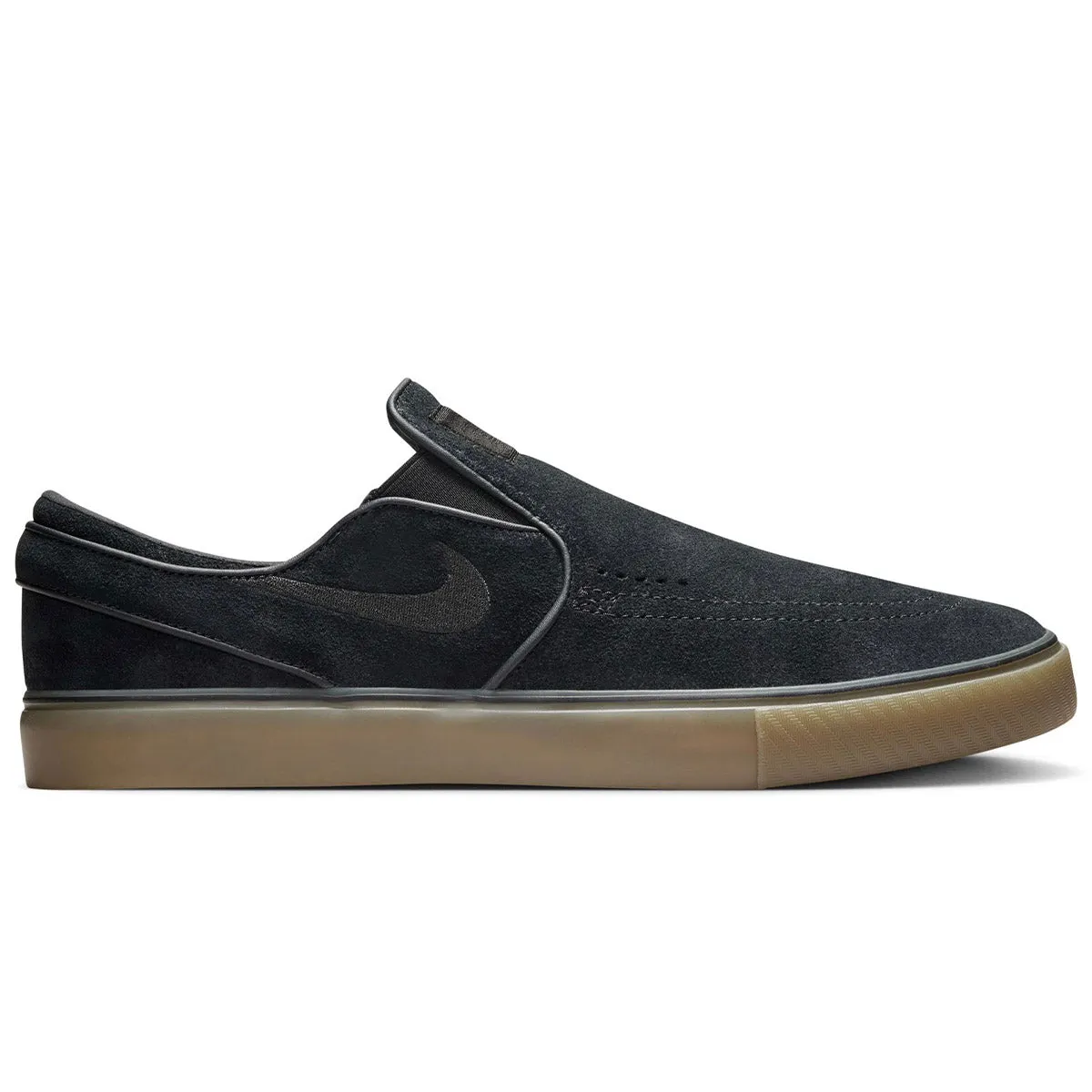 Nike SB - Janoski  Slip On Shoes Black/Gum Senior Wear Slip Off