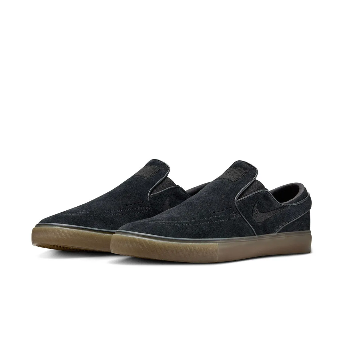 Nike SB - Janoski  Slip On Shoes Black/Gum Comfort arch Neat Lines
