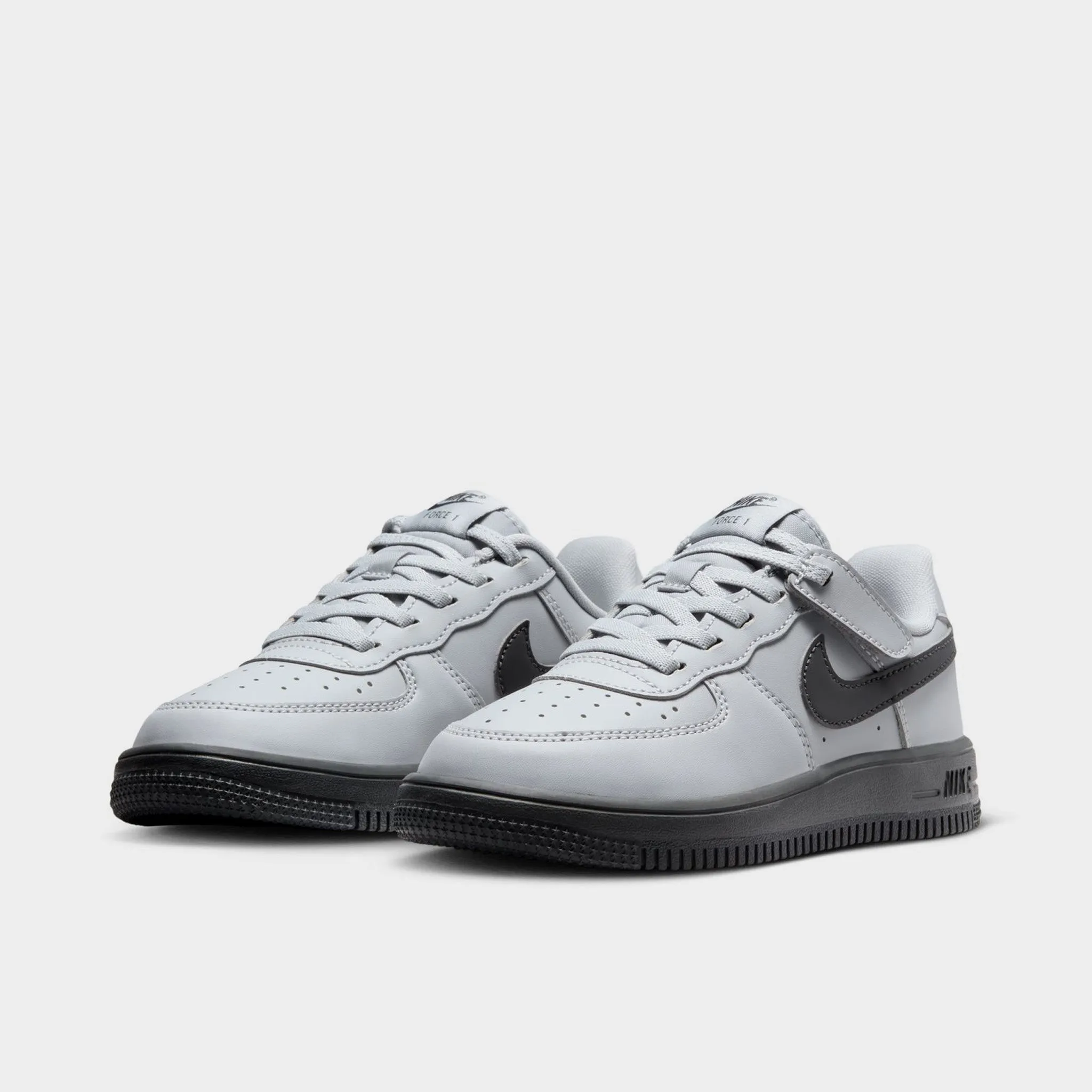 Mesh   lined Nike Air Force 1 Low Easyon PS Wolf Grey / Dark Smoke Grey