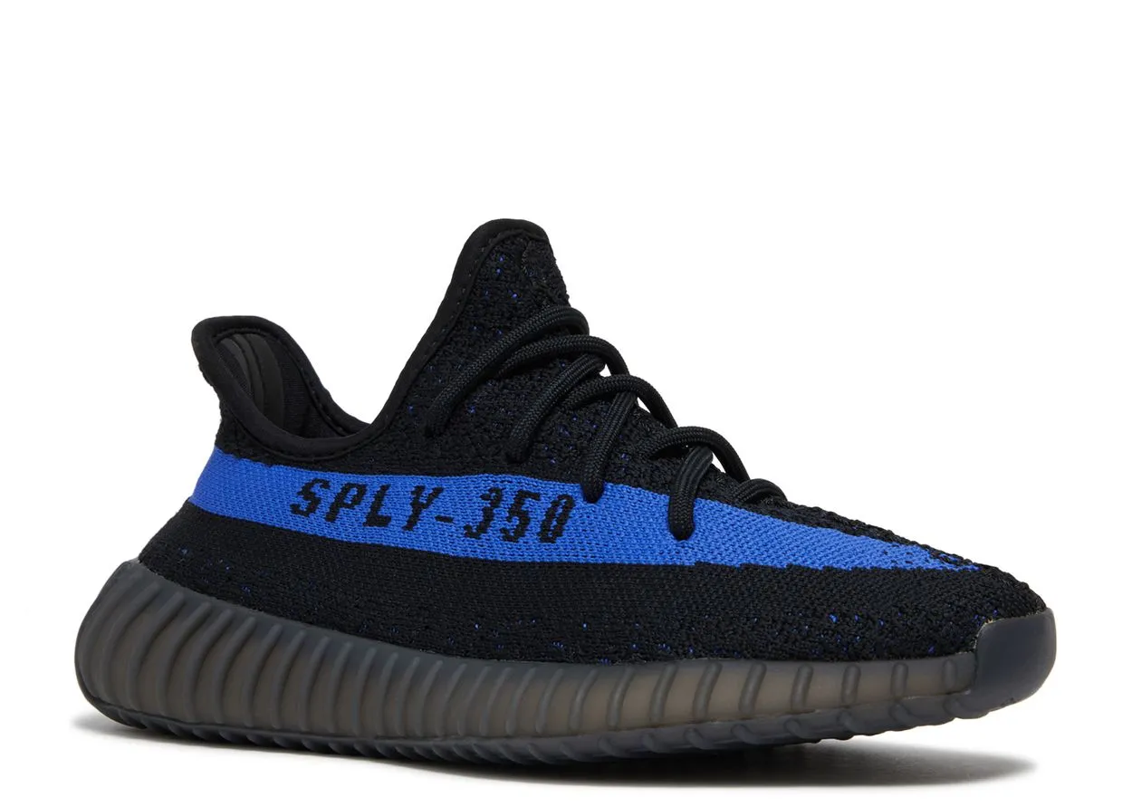Flat Base group run Adidas Yeezy Boost 350 V2 Dazzling Blue (Kids)