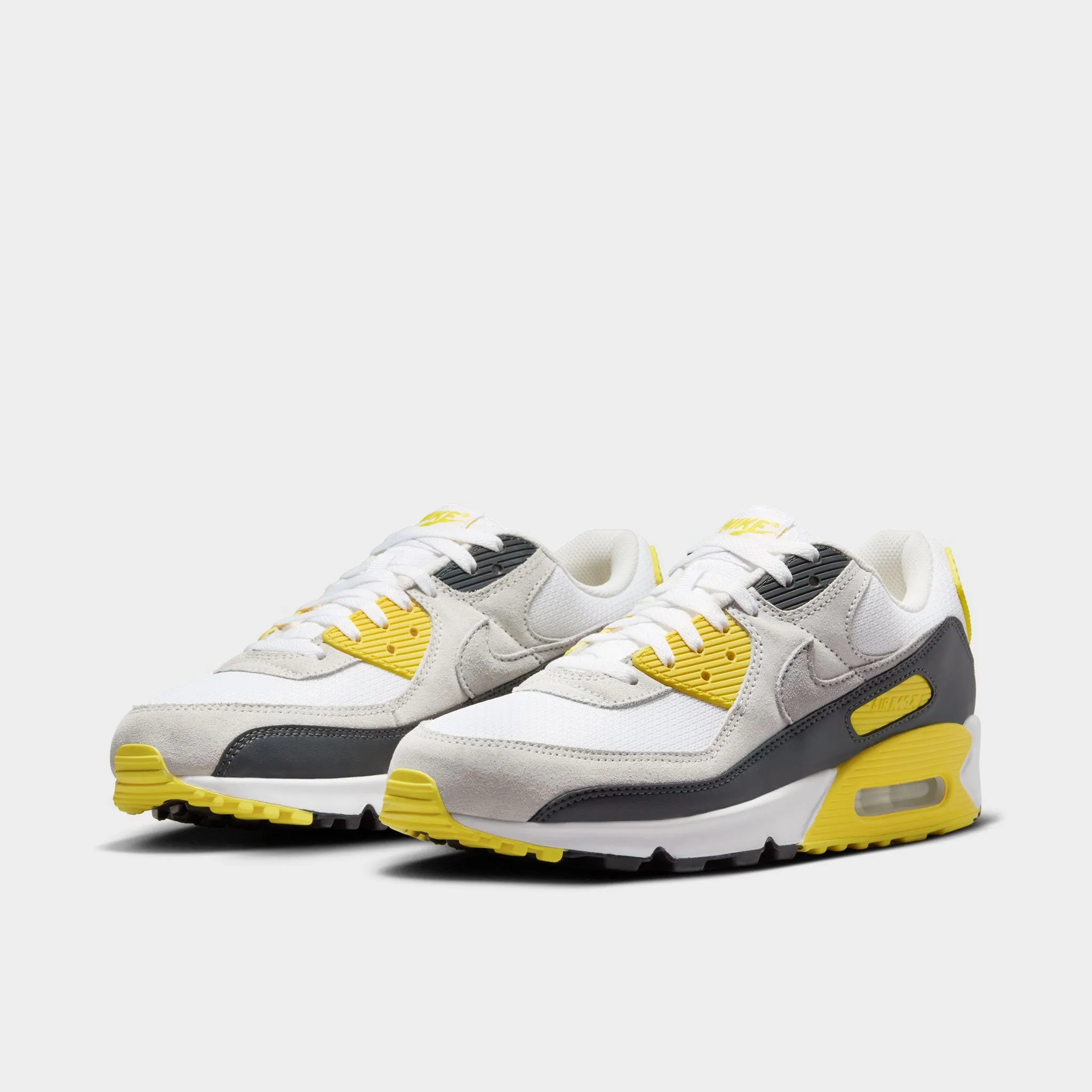 Street Fashioned Smart Look Nike Air Max 90 White / Light Smoke Grey - Lightening