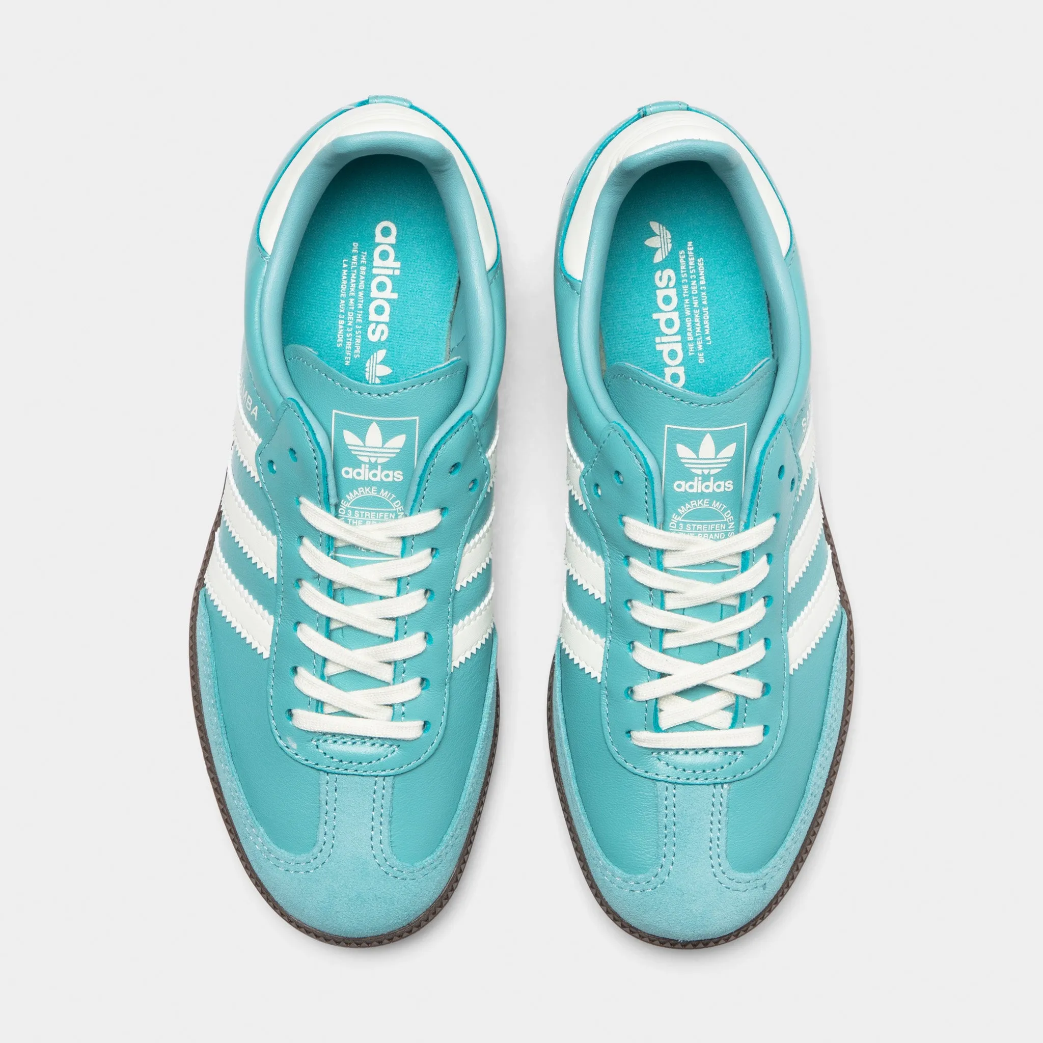adidas Juniors' Samba OG Mint / Off White - Gum Strong Step Celebrity Vibe