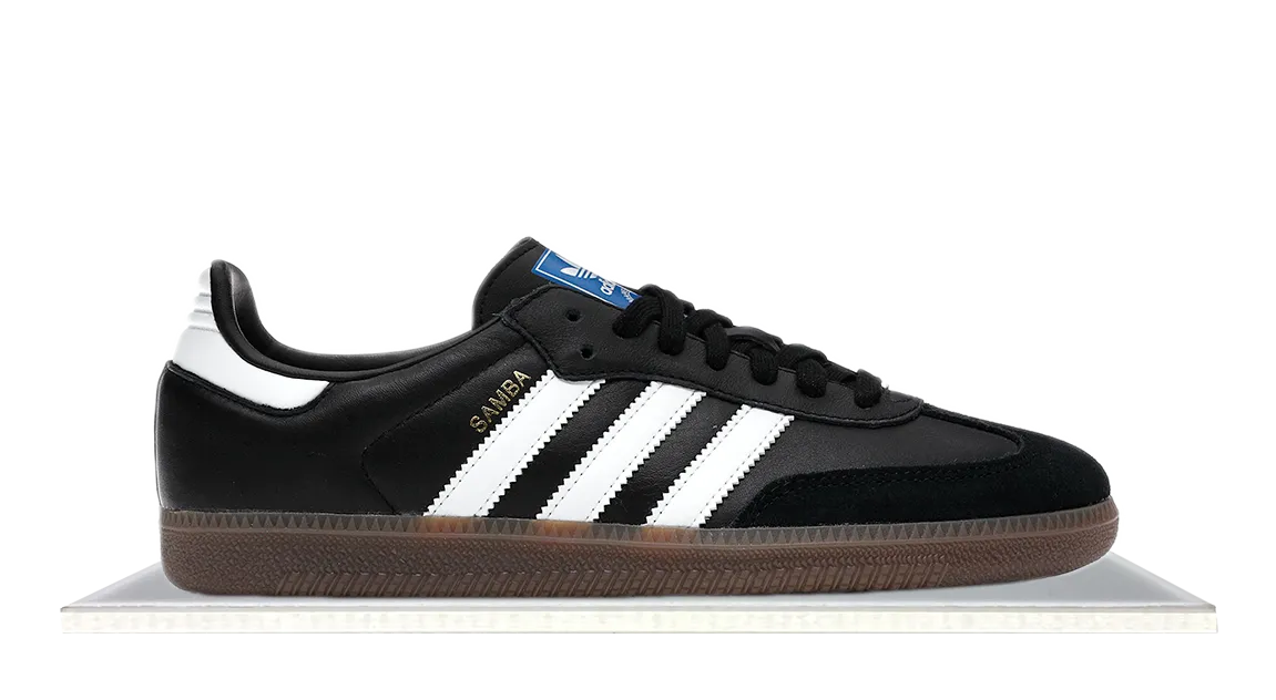 adidas Samba OG Black White Gum Embroidered design
