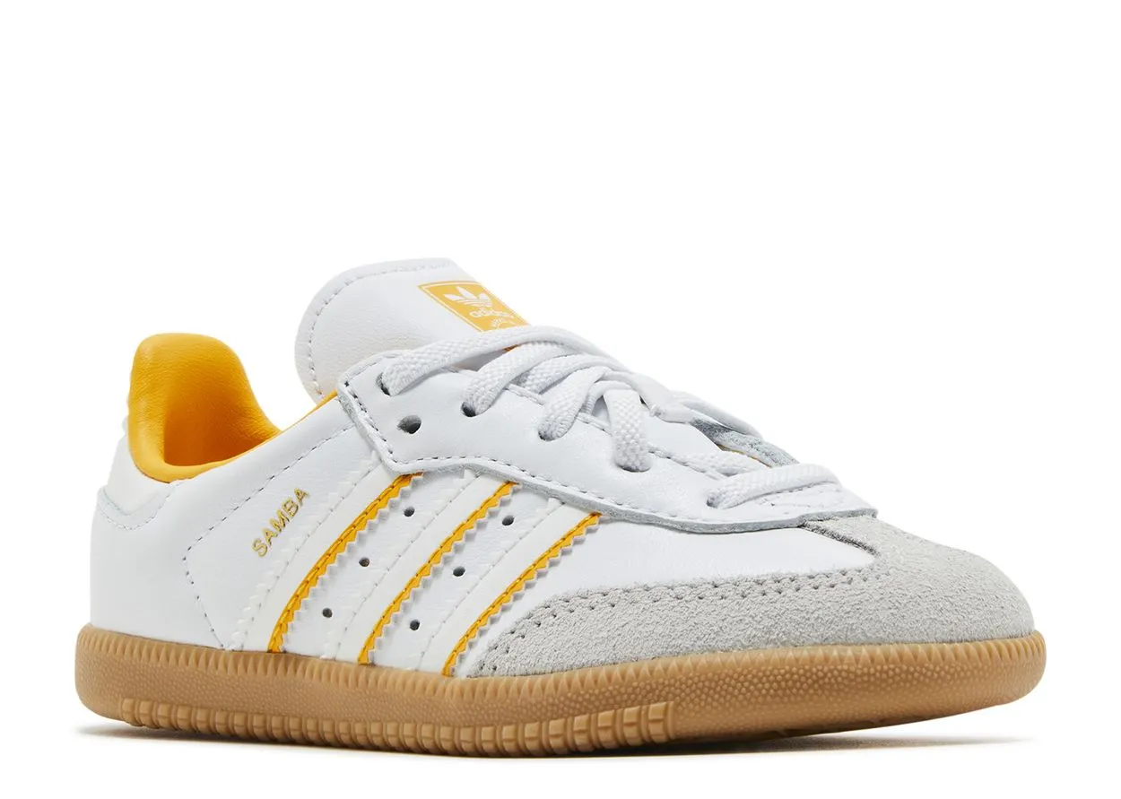 Feel Good Adidas Samba OG Crystal White Cloud White Crew Yellow (TD)