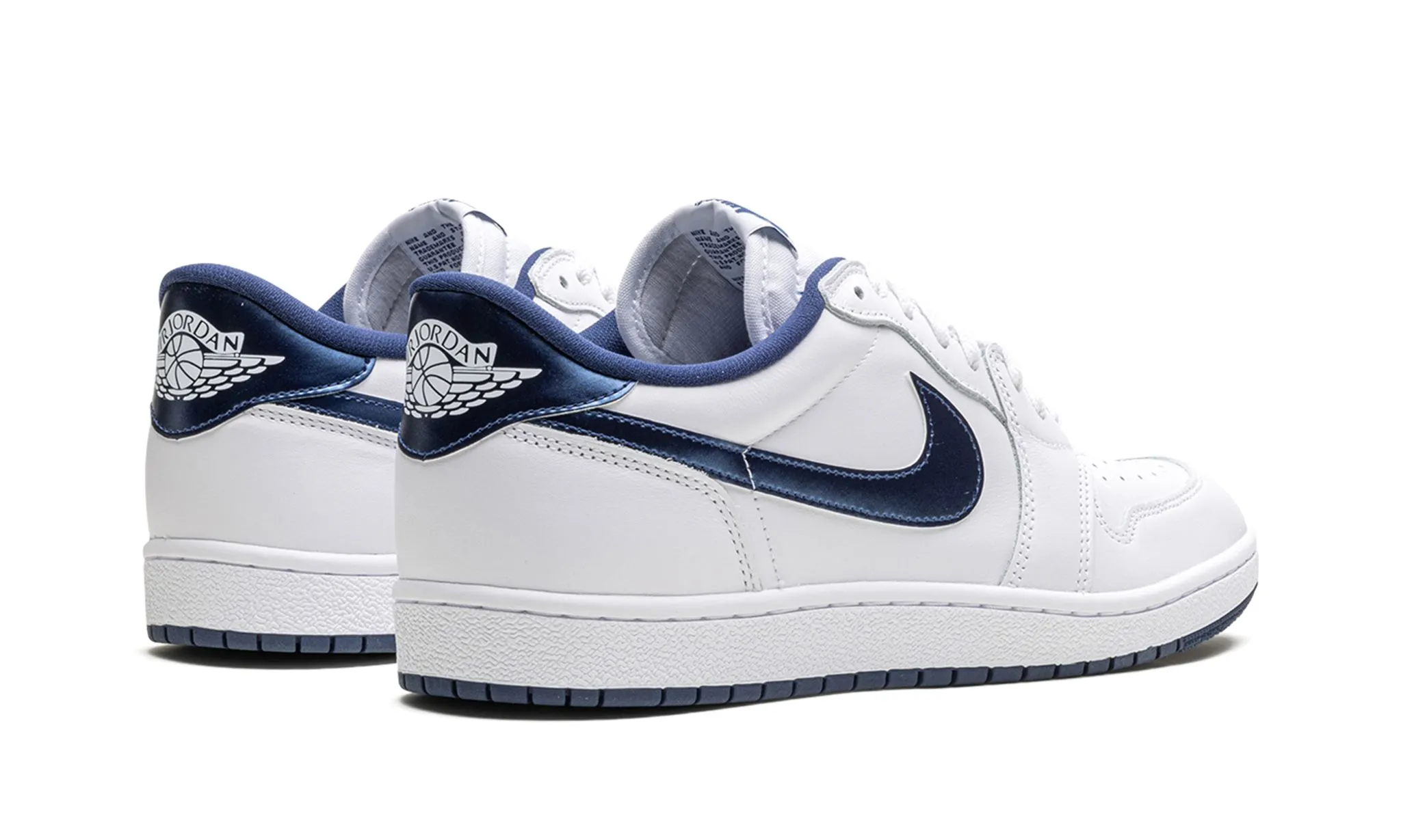 Air Jordan 1 Retro Low '85 OG 'Metallic Blue' 2024 Stride Bold Wide Base