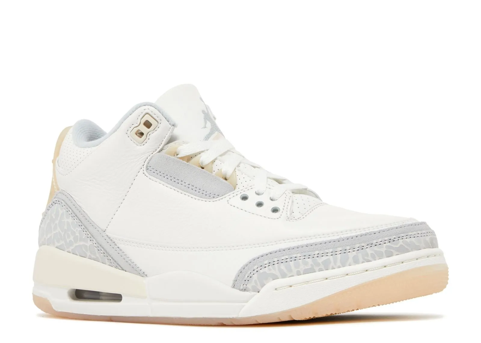 Flexible Fit Relaxed Design Air Jordan 3 Craft Ivory