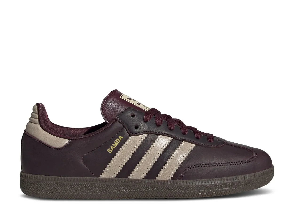 Fashion Go Adidas Samba OG Maroon Crystal Sand