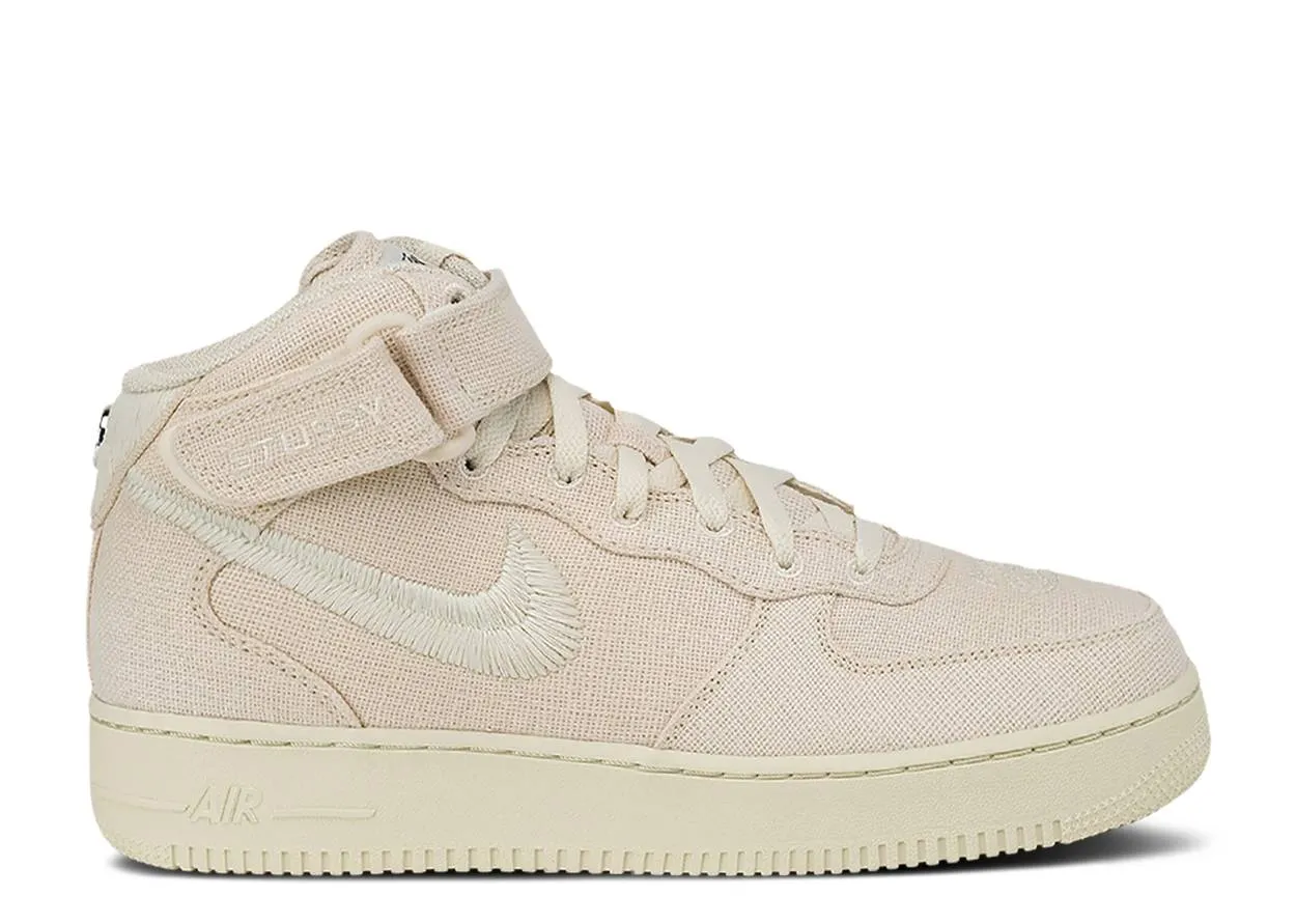 Prairie Run Nike Air Force 1 Mid Stussy Fossil