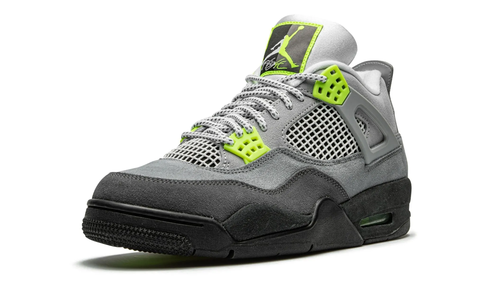 Street Walks Clear Run Air Jordan 4 Retro SE Neon