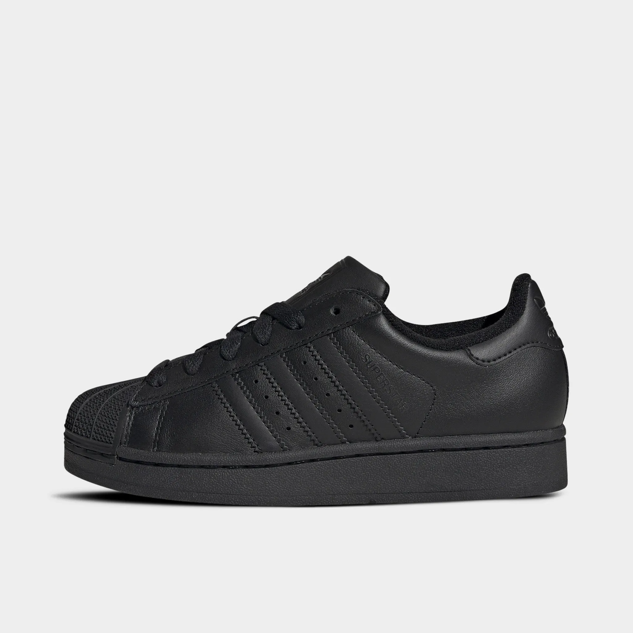 Abrasion resistant adidas Juniors' Superstar II Core Black / Core Black - Core Black