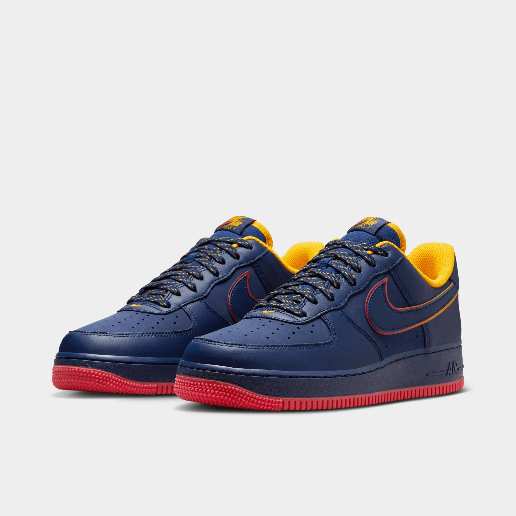 Short Distance Nike Air Force 1 '07 LV8 Midnight Navy / Blue Void - Lt Crimson