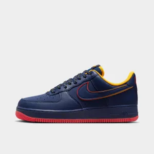 Nike Air Force 1 '07 LV8 Midnight Navy / Blue Void - Lt Crimson Lasting Comfort Outfit Match