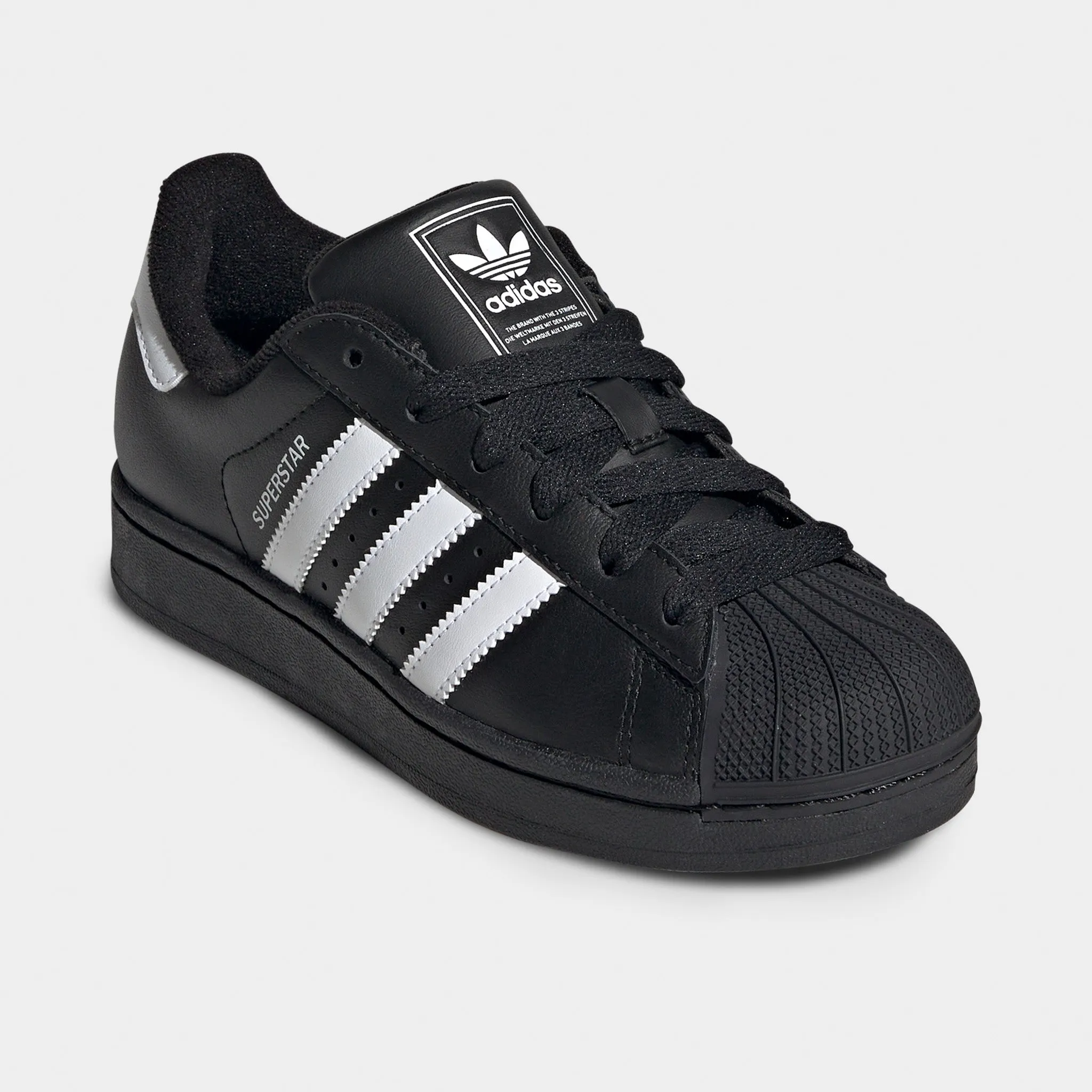 Cushioned Insole adidas Juniors' Superstar II Core Black / White