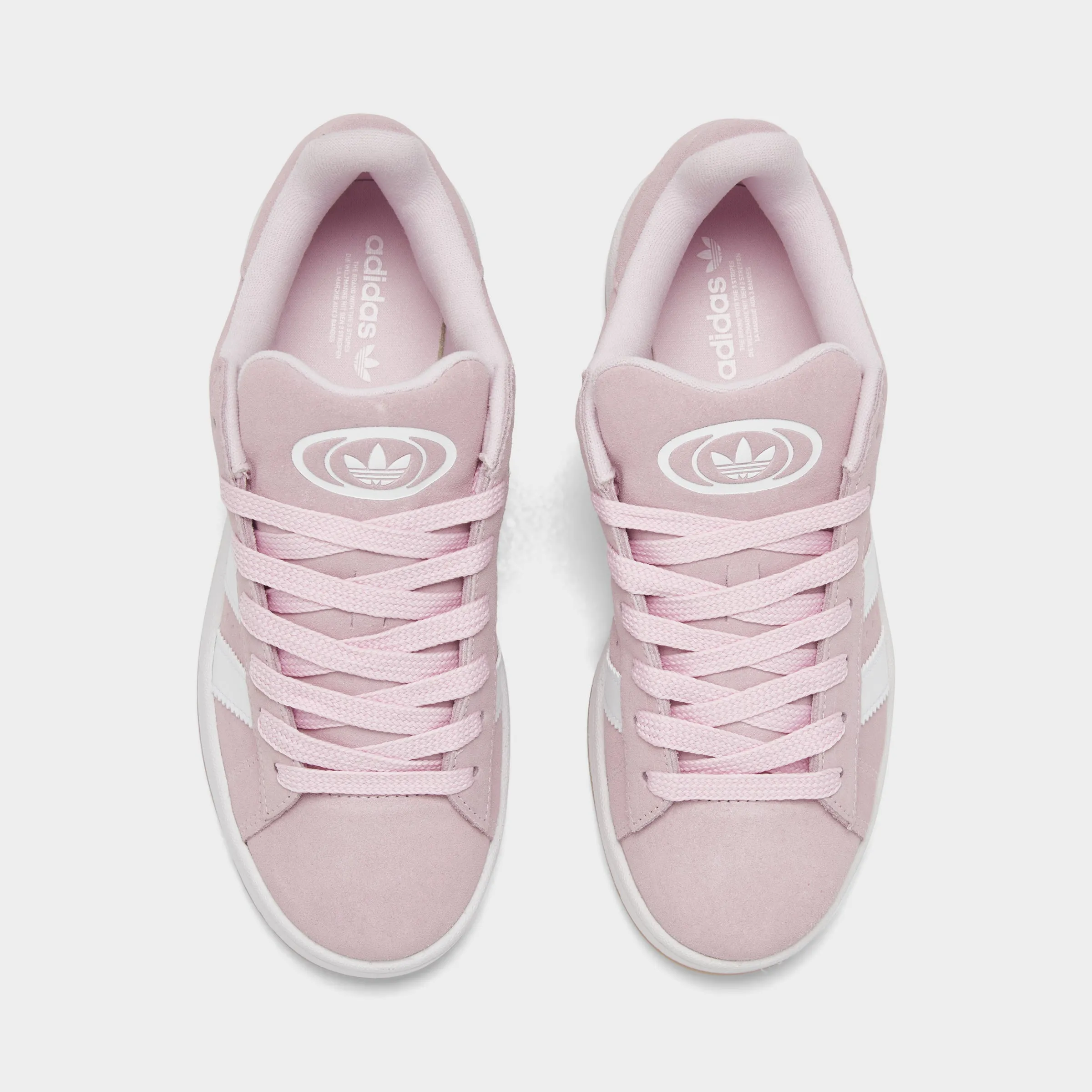 adidas Juniors' Campus 00s Clear Pink / White - Gum material