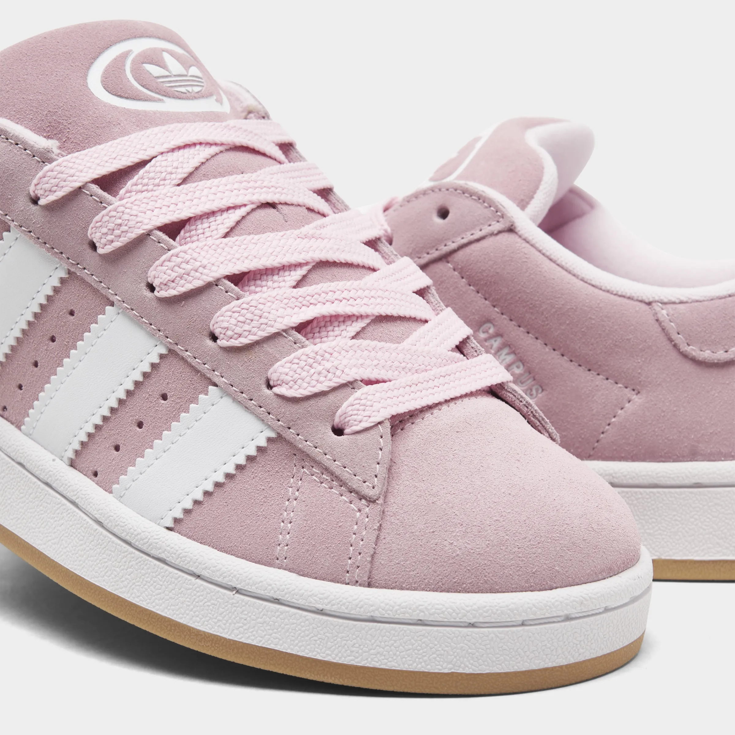 Kind Step adidas Juniors' Campus 00s Clear Pink / White - Gum