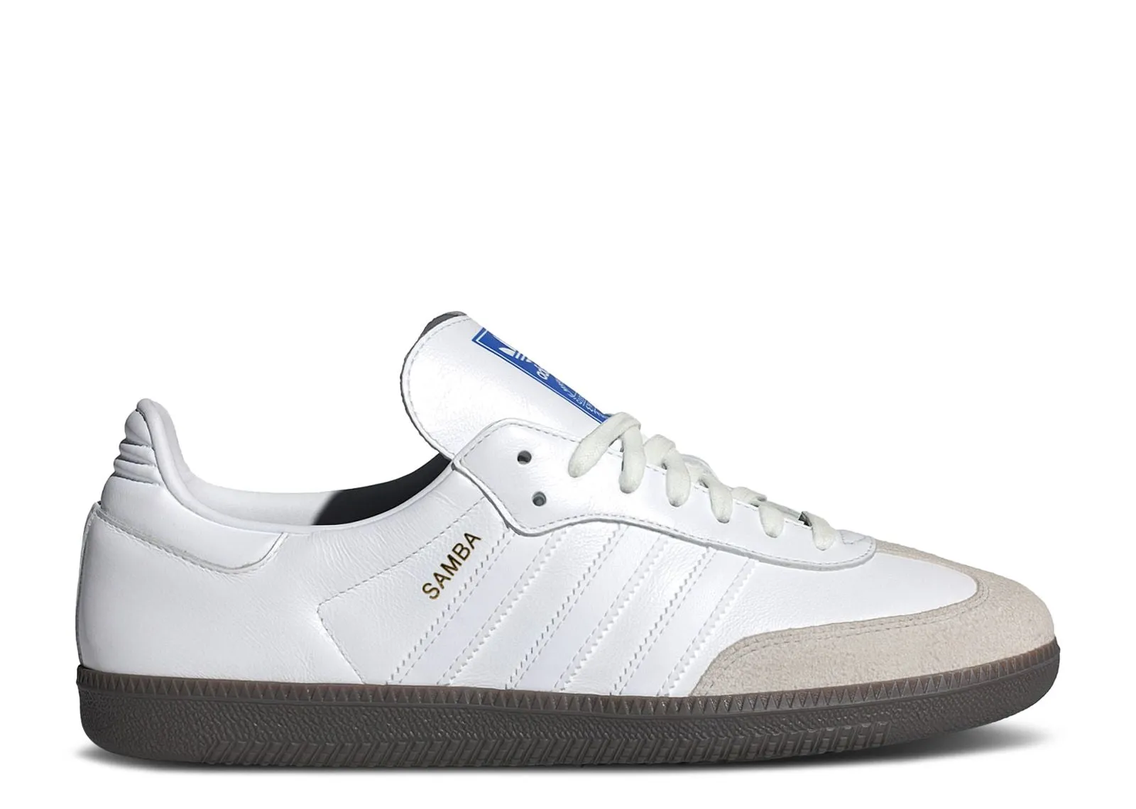 Slip Free Adidas Samba Cloud White Blue Gum