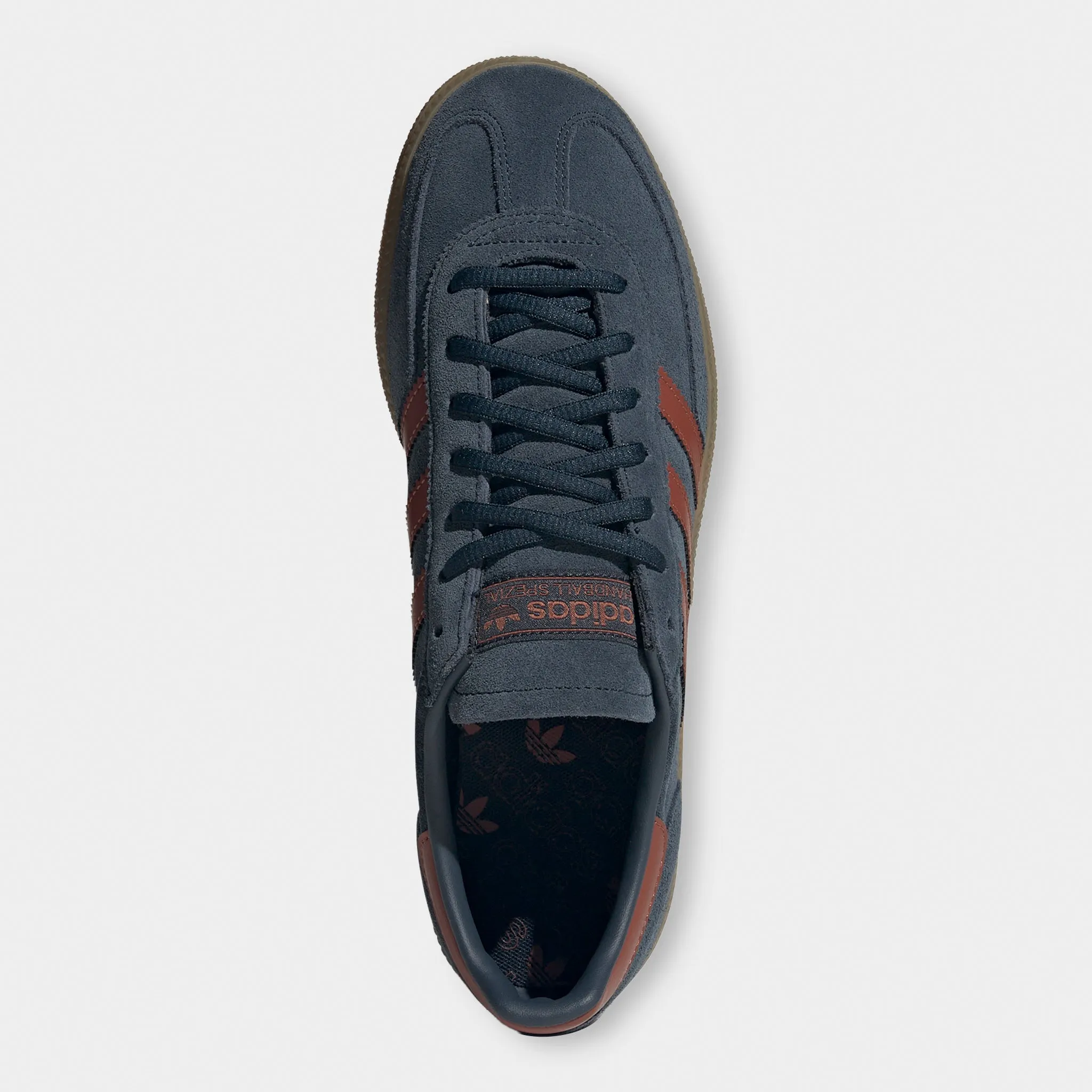 Comfort Upper Narrow Fit adidas Originals Handball Spezial Aurora Ink / Wild Sepia