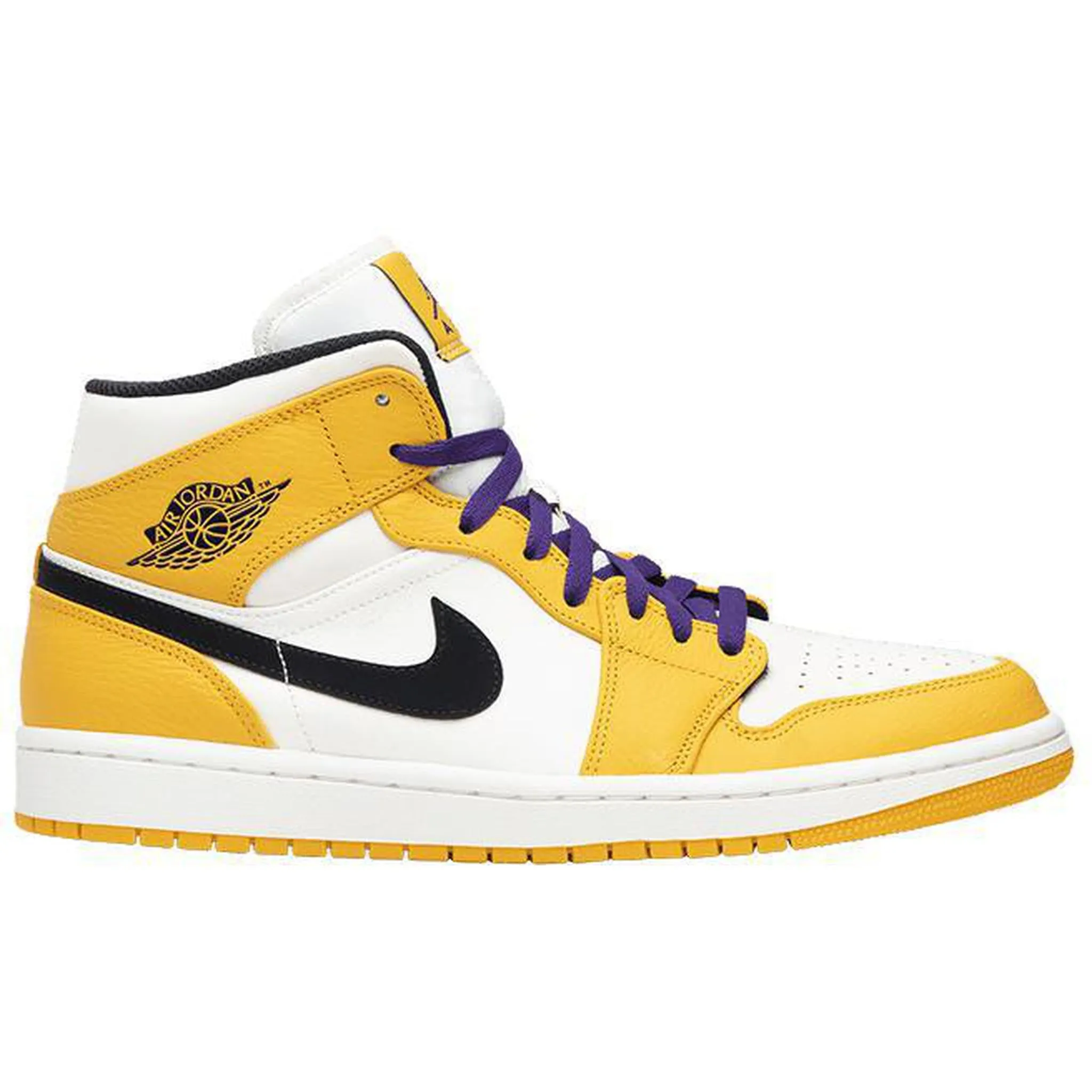 Match Ready Balanced weight Jordan 1 Mid SE Lakers