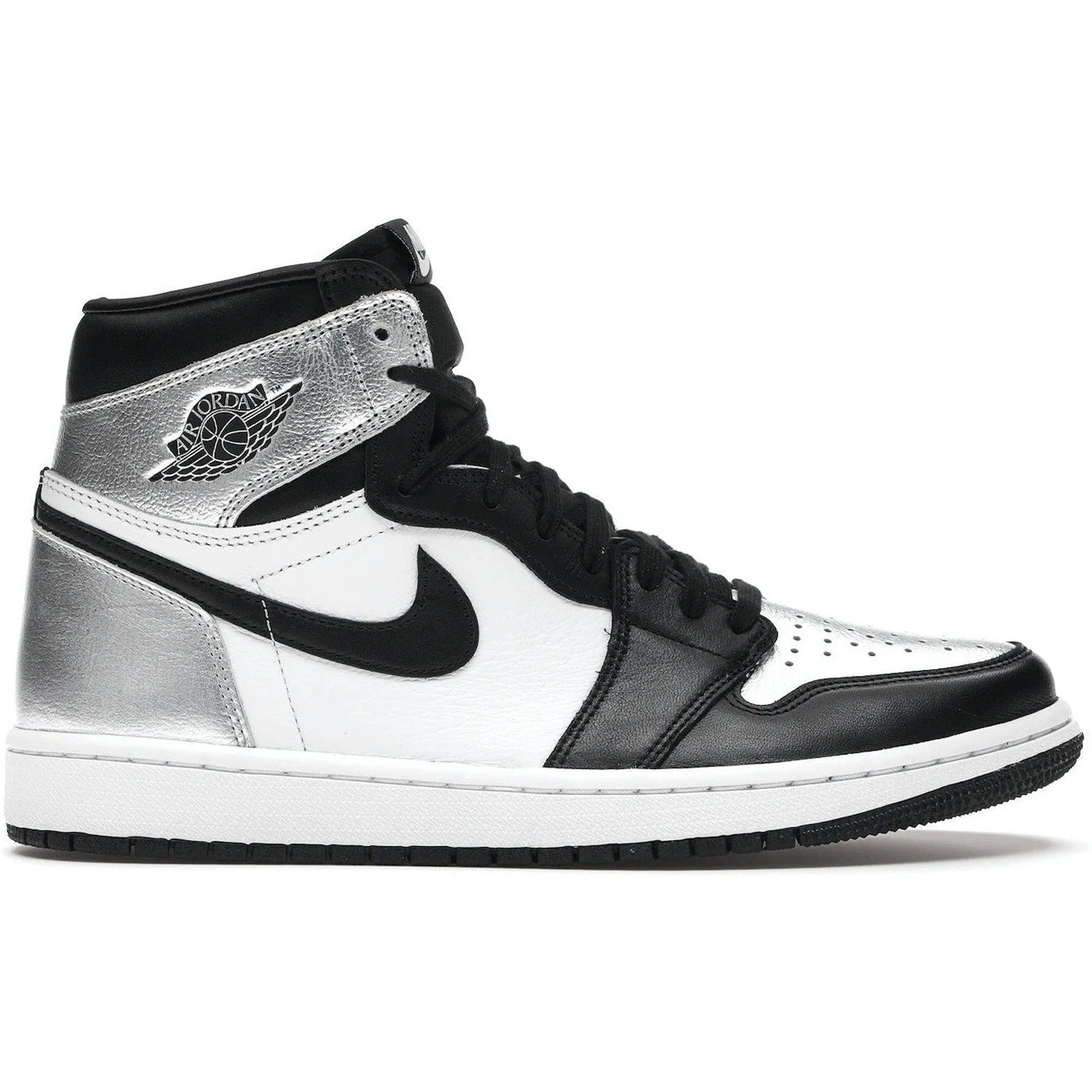 Rain Step Storm Step Jordan 1 Retro High Silver Toe (W)