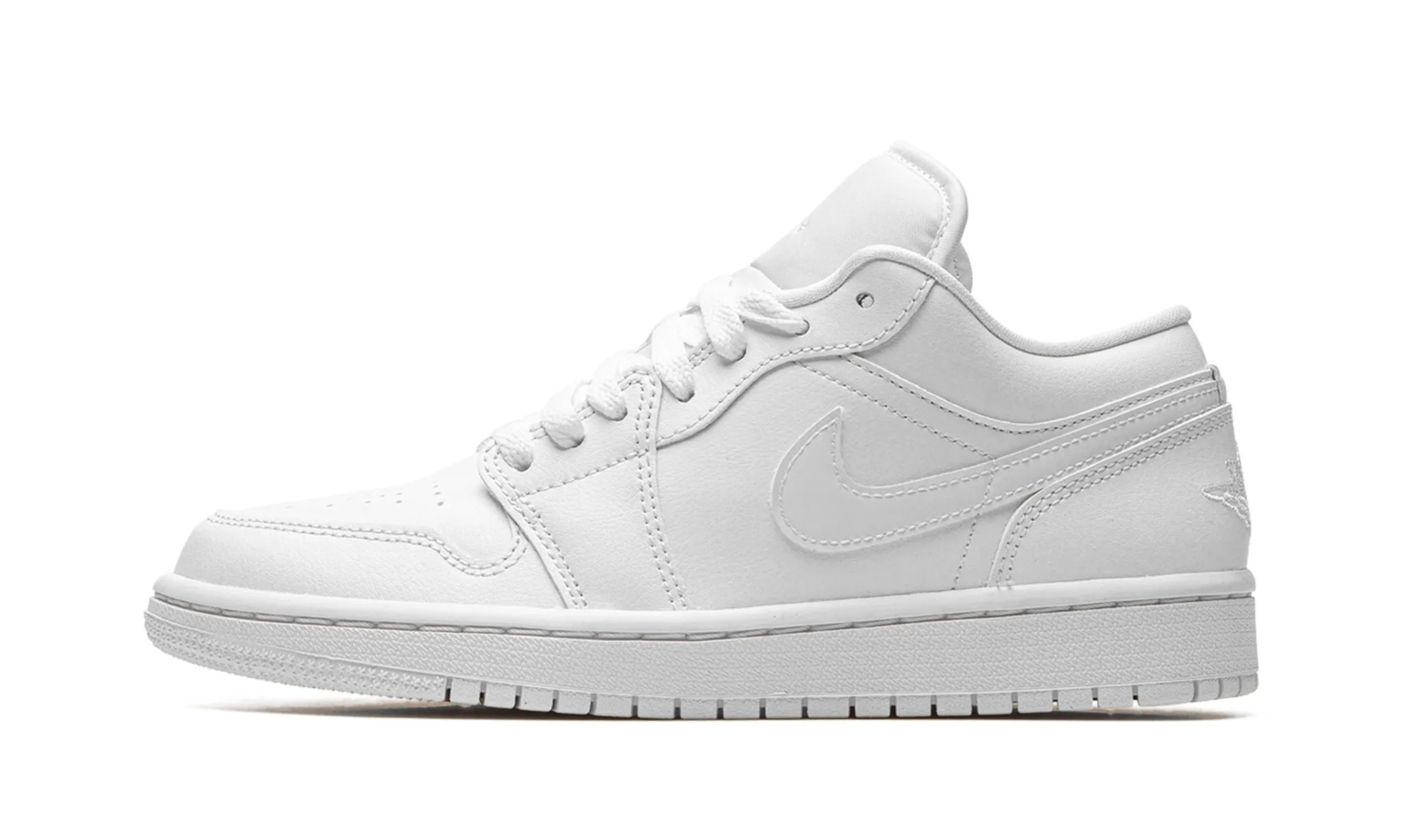 Wmns Air Jordan 1 Low Triple White Harbor Mood Fight Mode