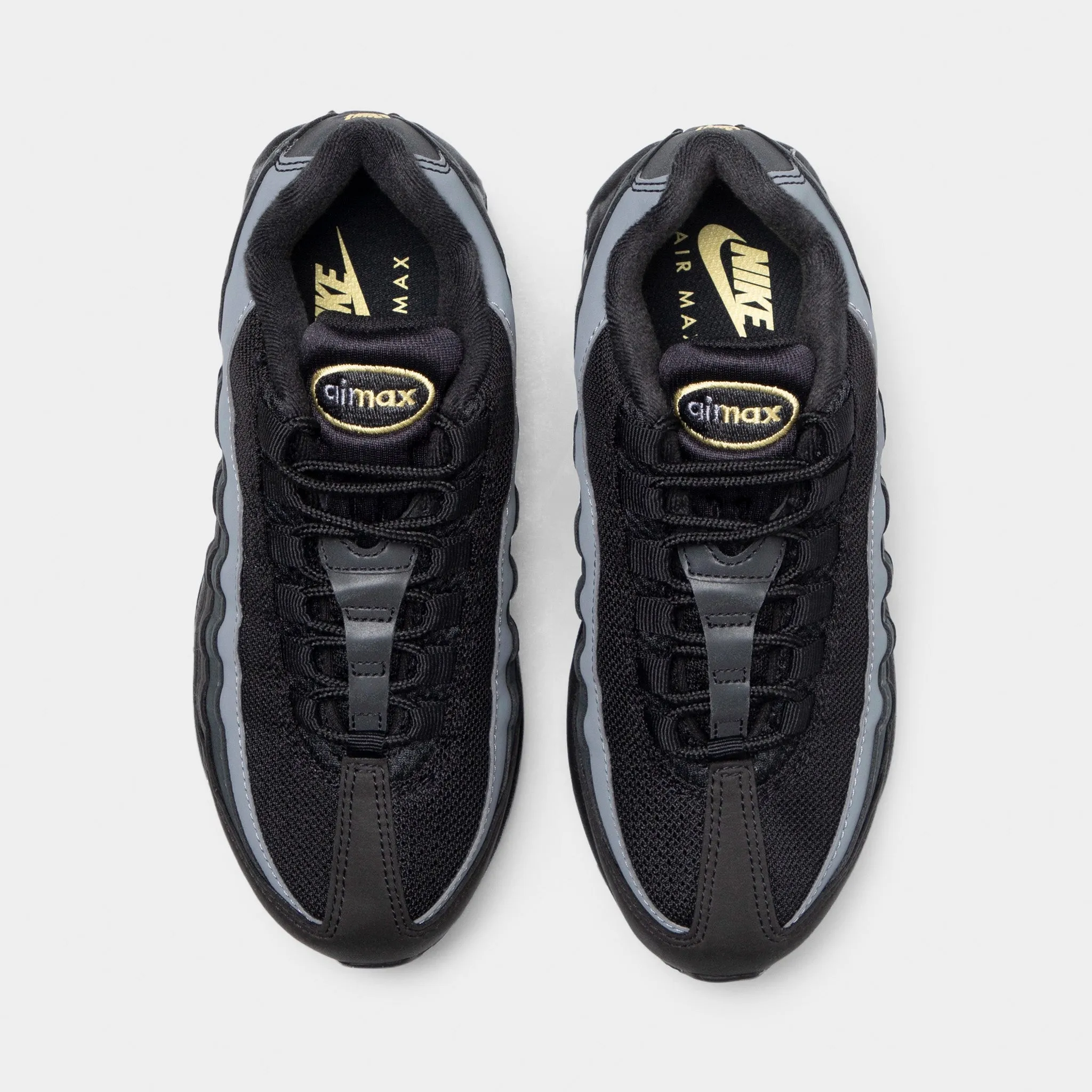Mid Top Style Youth Approved Nike Air Max 95 GS Black / Buff Gold - Anthrachite