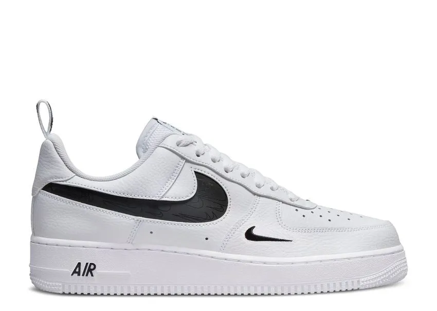 Sleek Aesthetic Nike Air Force 1 Low Reflective Swoosh White Black