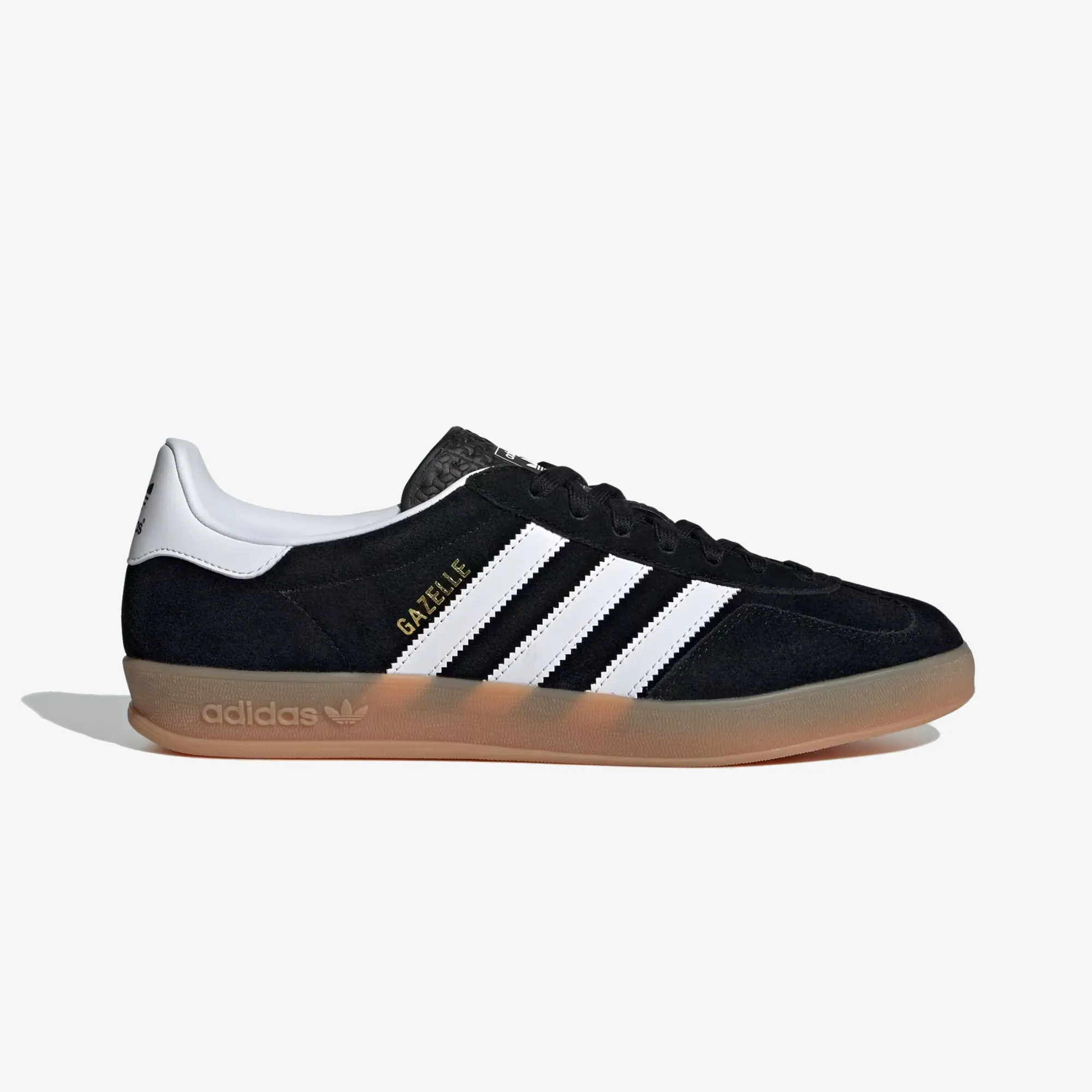 ADIDAS ORIGINALS | GAZELLE INDOOR { CORE BLACK/CLOUD WHITE/GUM Coastal Style Grip Power