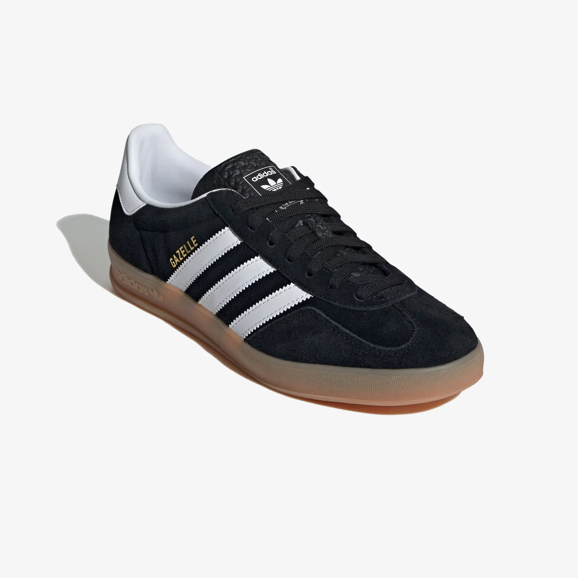 ADIDAS ORIGINALS | GAZELLE INDOOR { CORE BLACK/CLOUD WHITE/GUM Heavy Walk