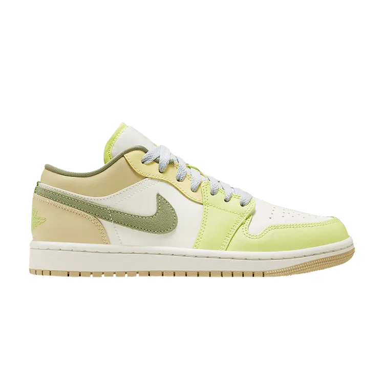 World Step Shock Absorbing Wmns Air Jordan 1 Low 'Sail Pale Citron'