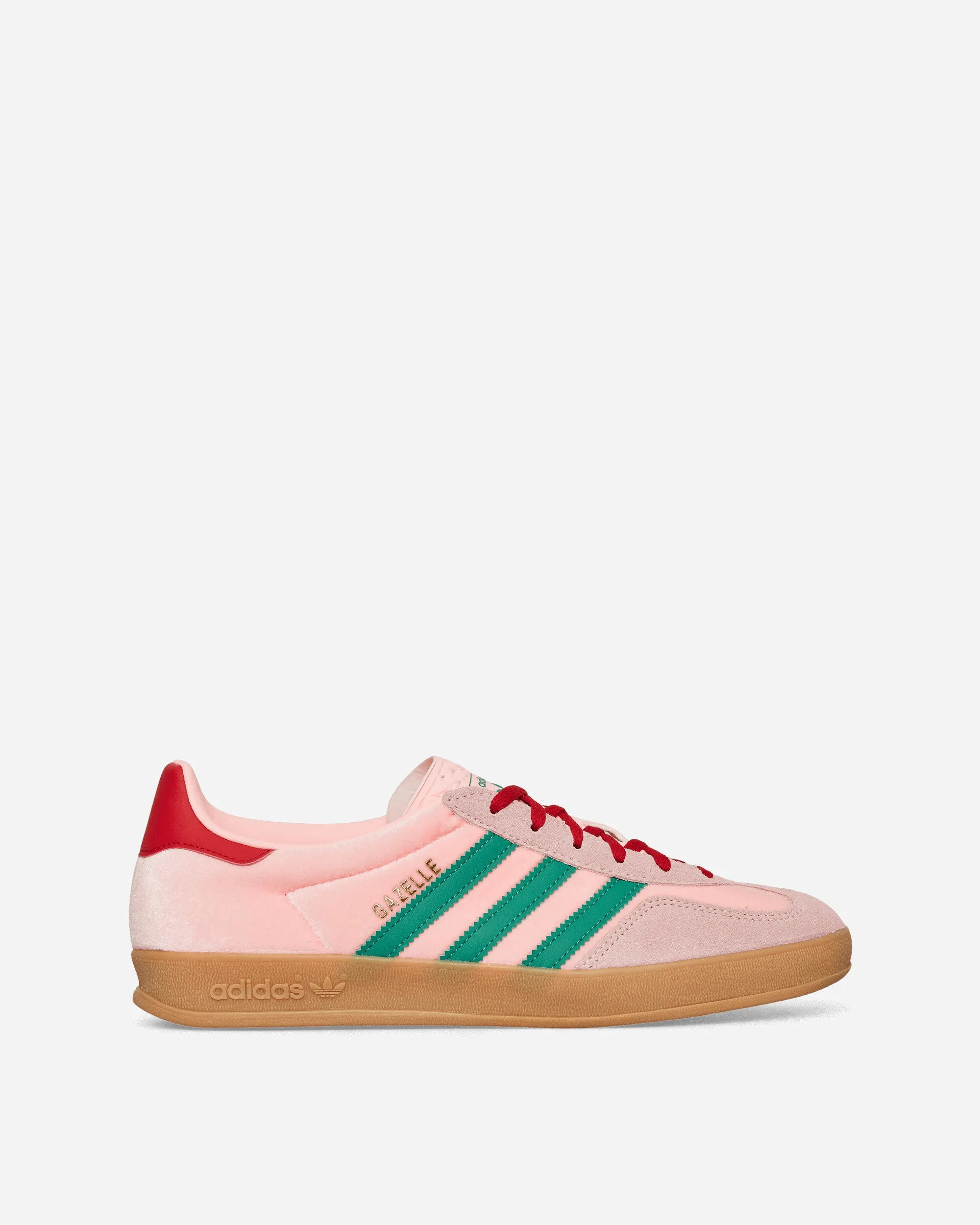 Women's Gazelle Indoor Sneakers Glow Pink / Court Green Freeze Proof Easy Wear