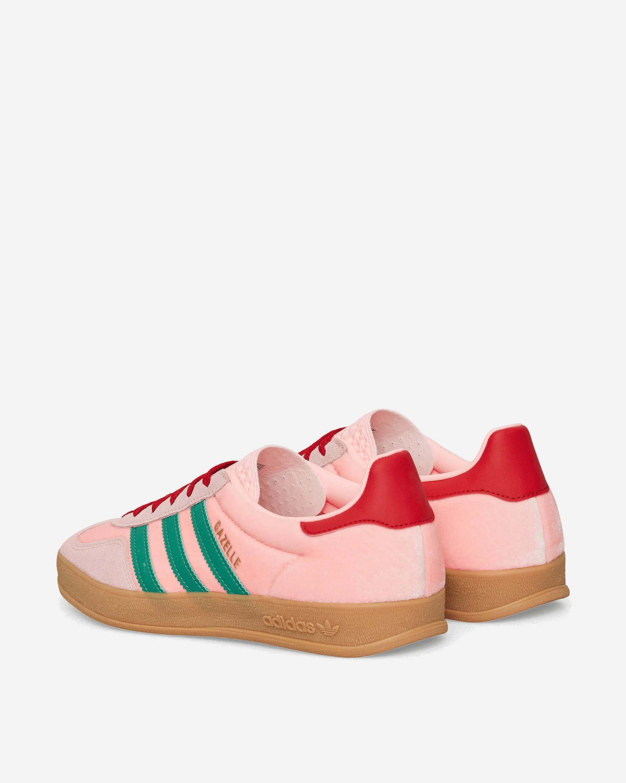 Gold Tone Comfort Women's Gazelle Indoor Sneakers Glow Pink / Court Green