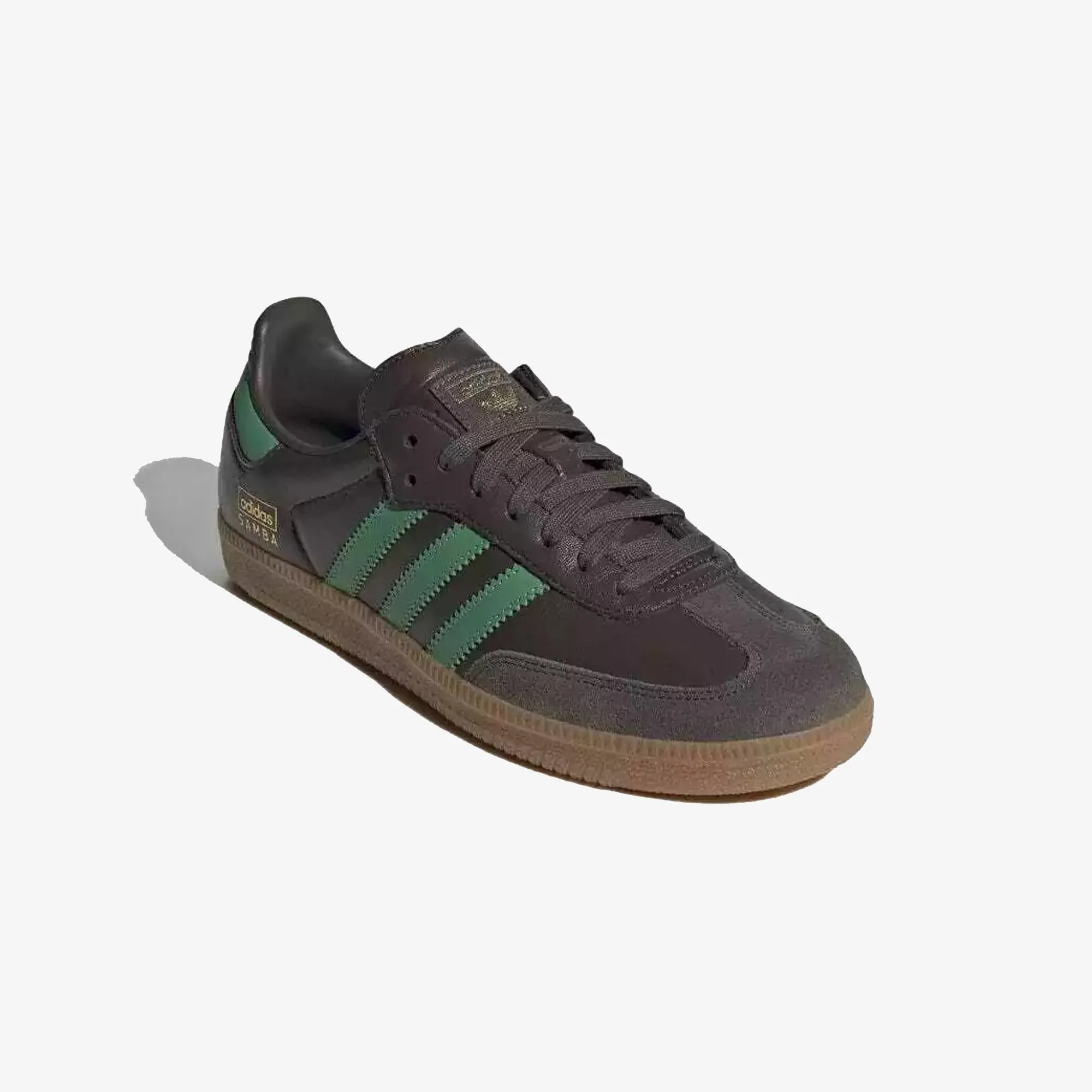 ADIDAS ORIGINALS | SAMBA OG { SHADOW OLIVE/PRELOVED GREEN/GUM Comfortable Soles Prairie Path