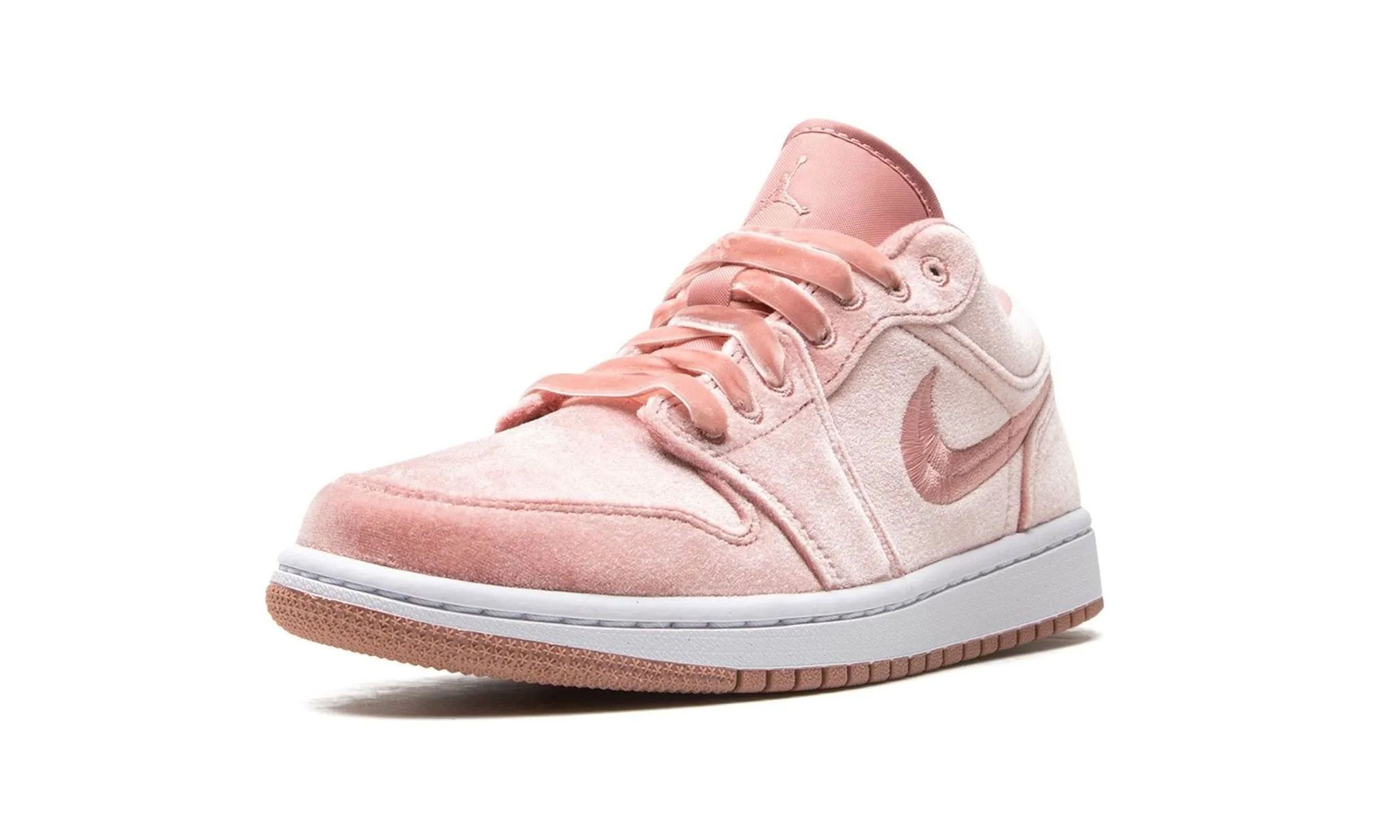 Wmns Air Jordan 1 Low SE Pink Velvet Forest Mood Block Walk