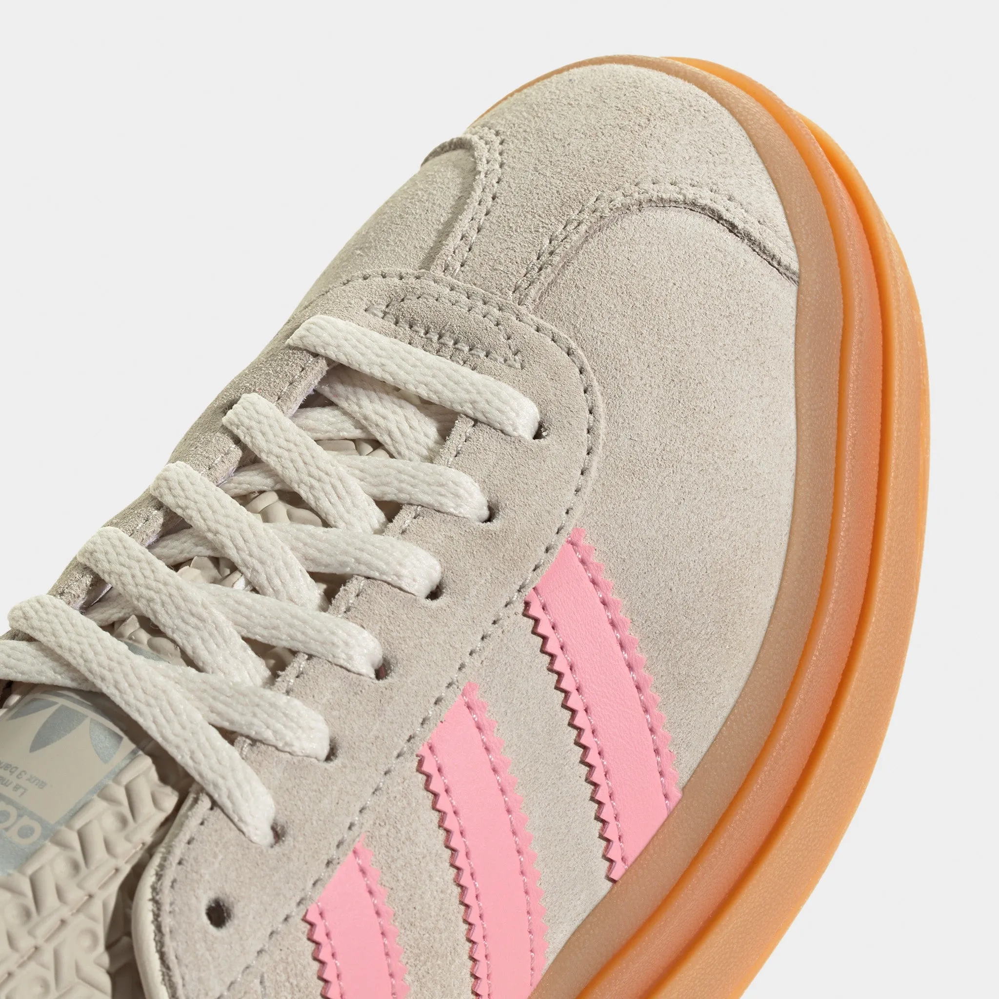 Lightweight Design adidas Juniors' Gazelle Bold Grey / Alumina - Semi Pink Spark