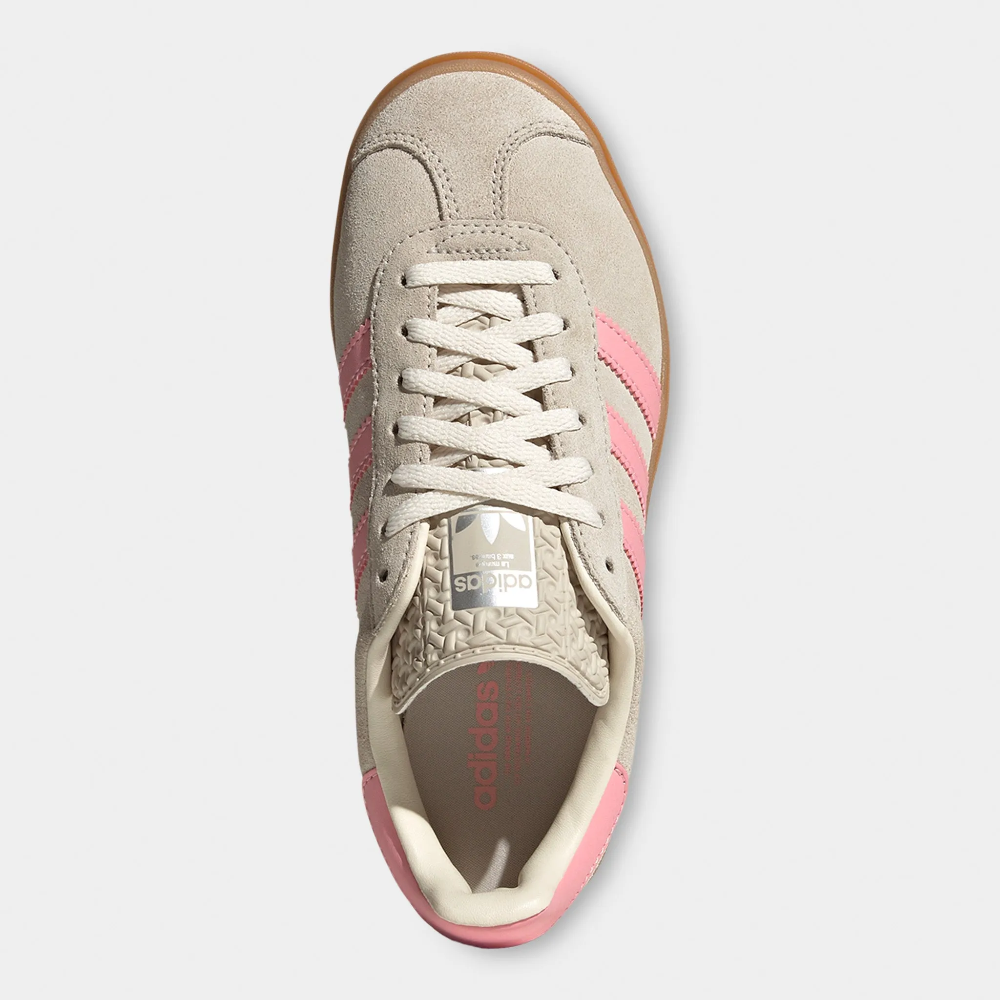 adidas Juniors' Gazelle Bold Grey / Alumina - Semi Pink Spark Play Hard Sport Life