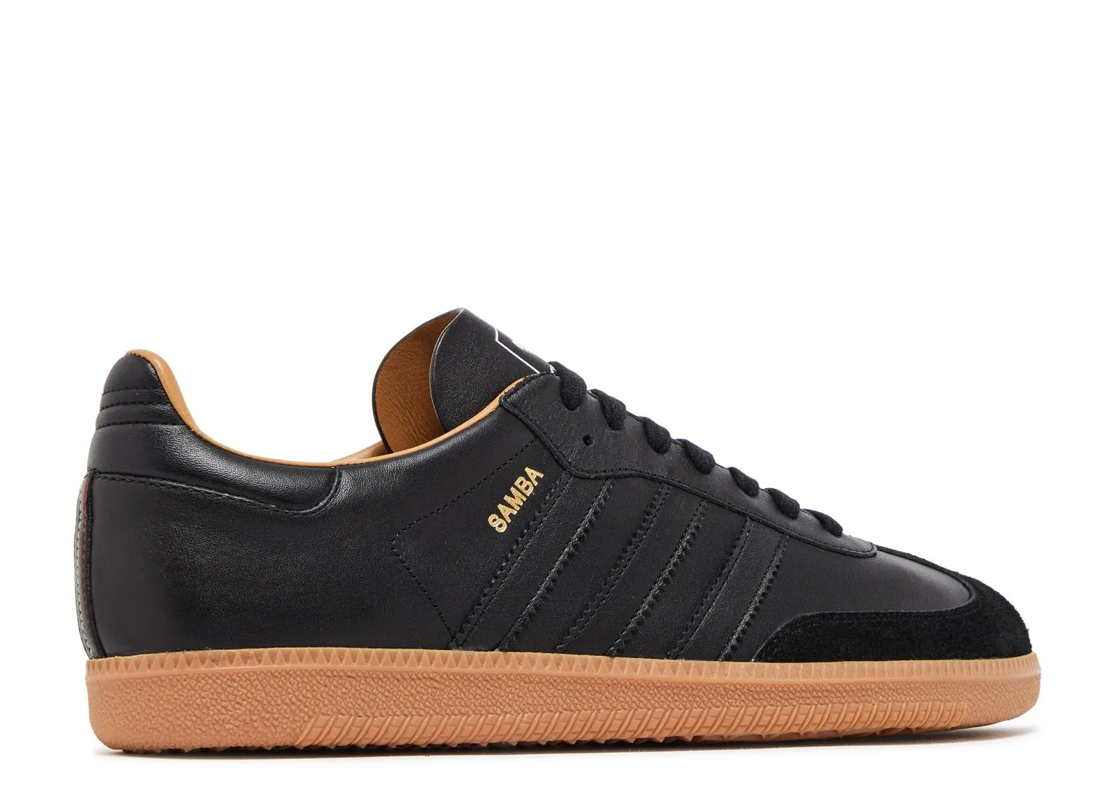 Work Shoes Premium Leather Adidas Samba OG Made In Italy Black Gum