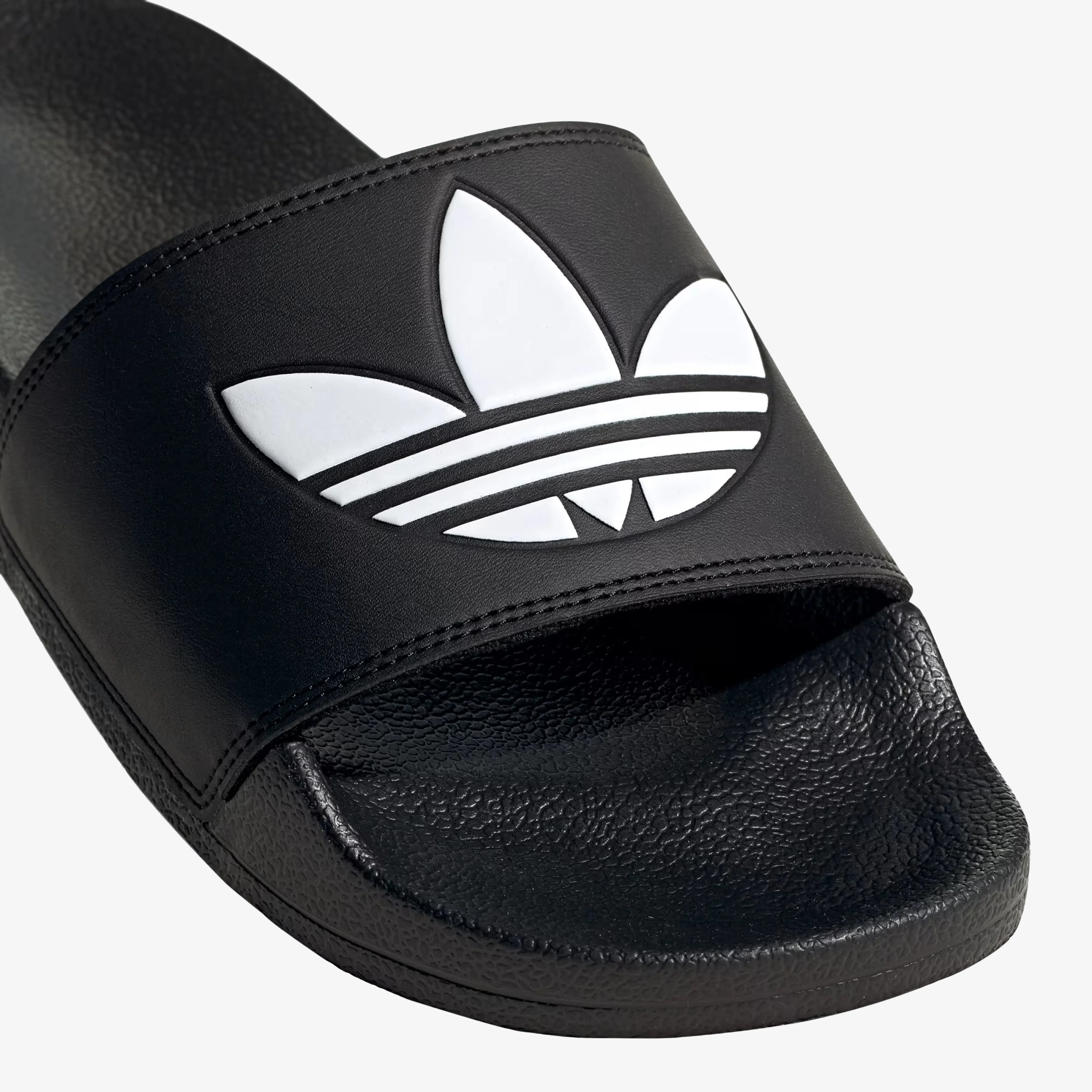 Adidas Originals | ADILETTE LITE SLIDES { CORE BLACK/CLOUD WHITE Campus Tour Comfortable Soles