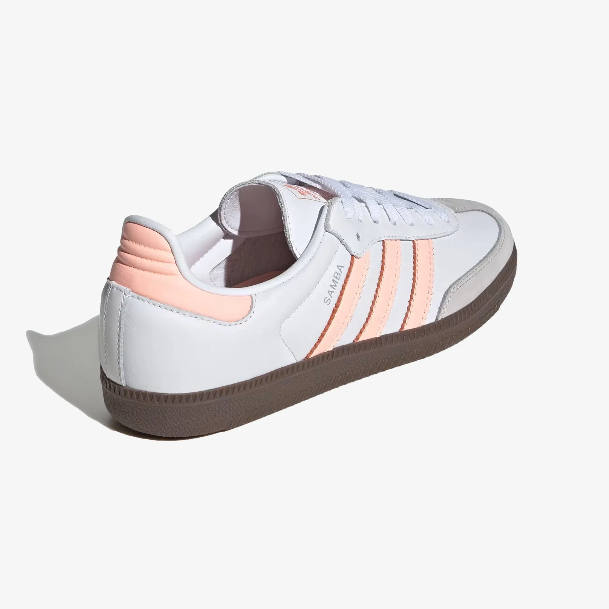 ADIDAS ORIGINALS | SAMBA OG { CLOUD WHITE/CLEAR ORANGE/SEMI CORAL Tunnel Trek Leaf Walk