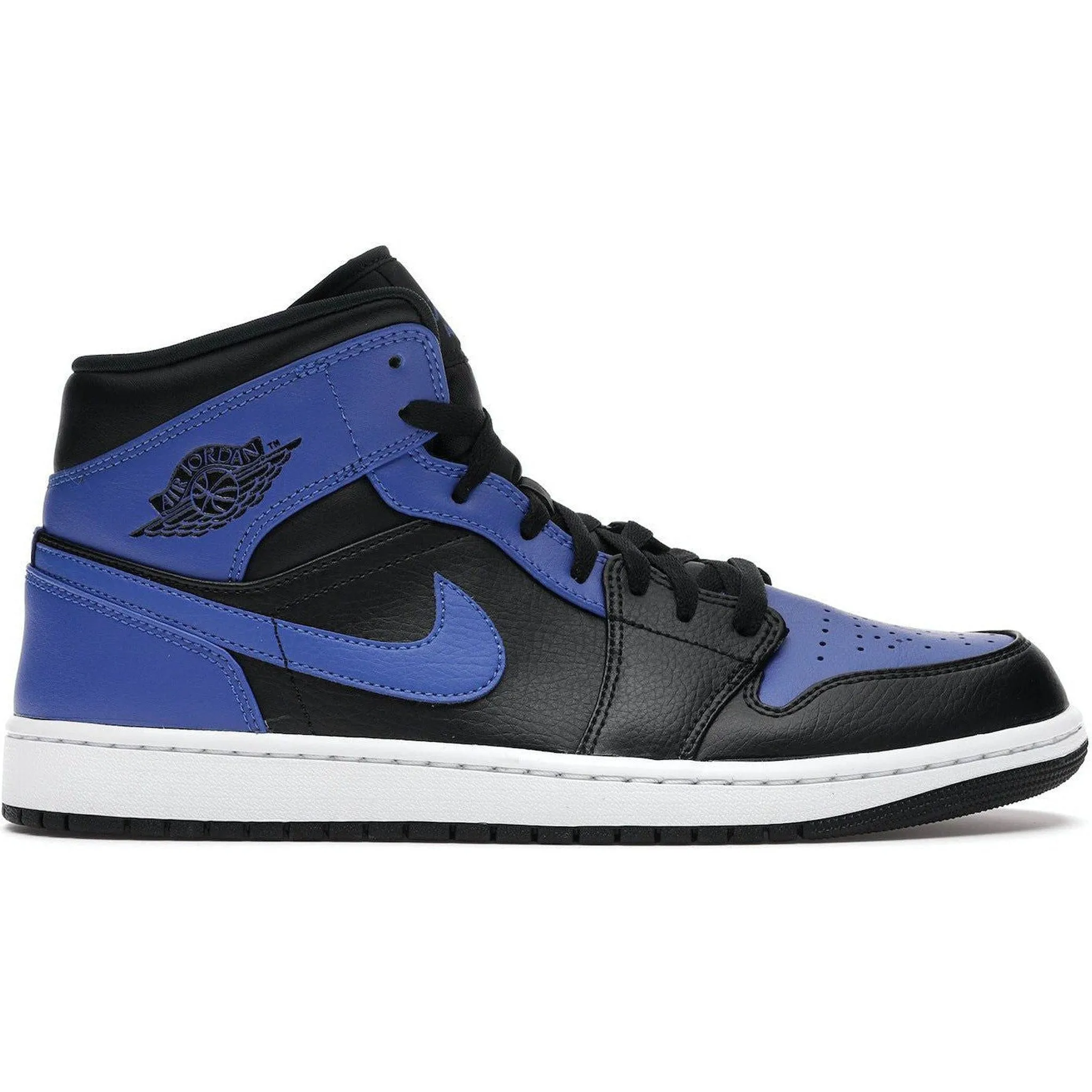 Jordan 1 Mid Hyper Royal Tumbled Leather workout shoes
